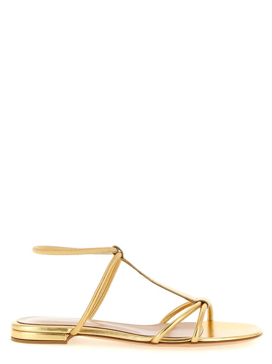 Gianvito Rossi Gold 'Lilo' Sandals