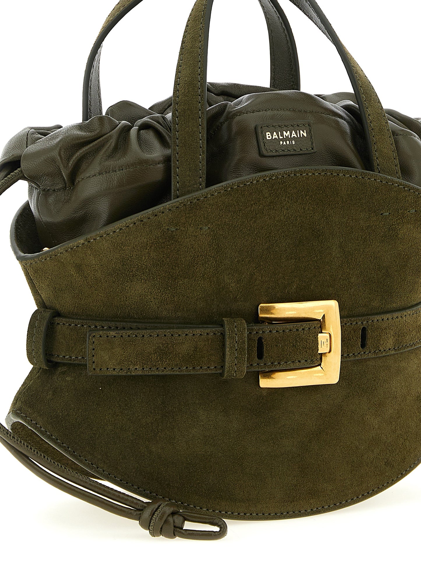 Balmain Bicolor Calfskin Handbag Curated Luxury Accessories by Orvyn