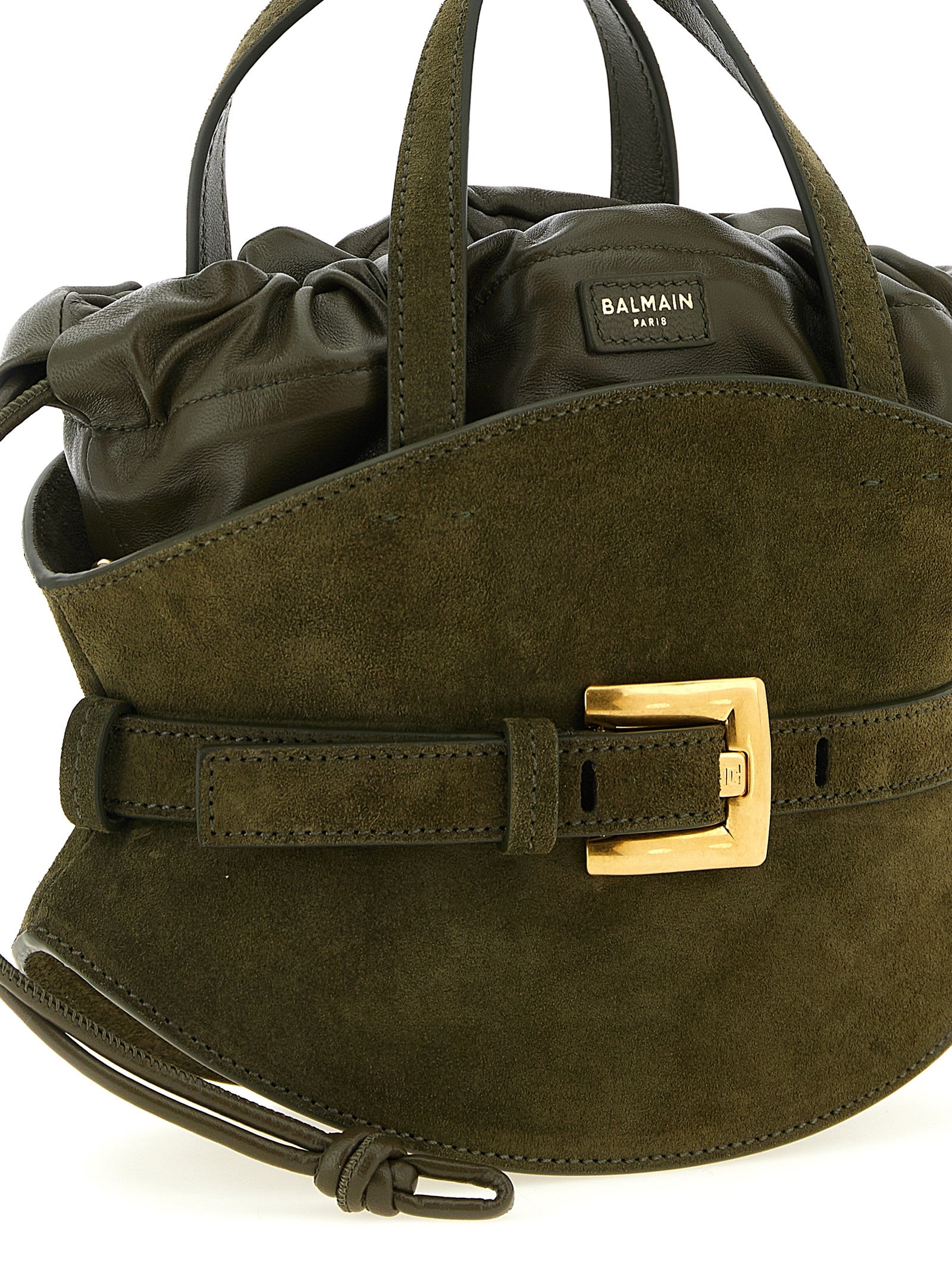 Balmain Bicolor Calfskin Handbag Curated Luxury Accessories by Orvyn