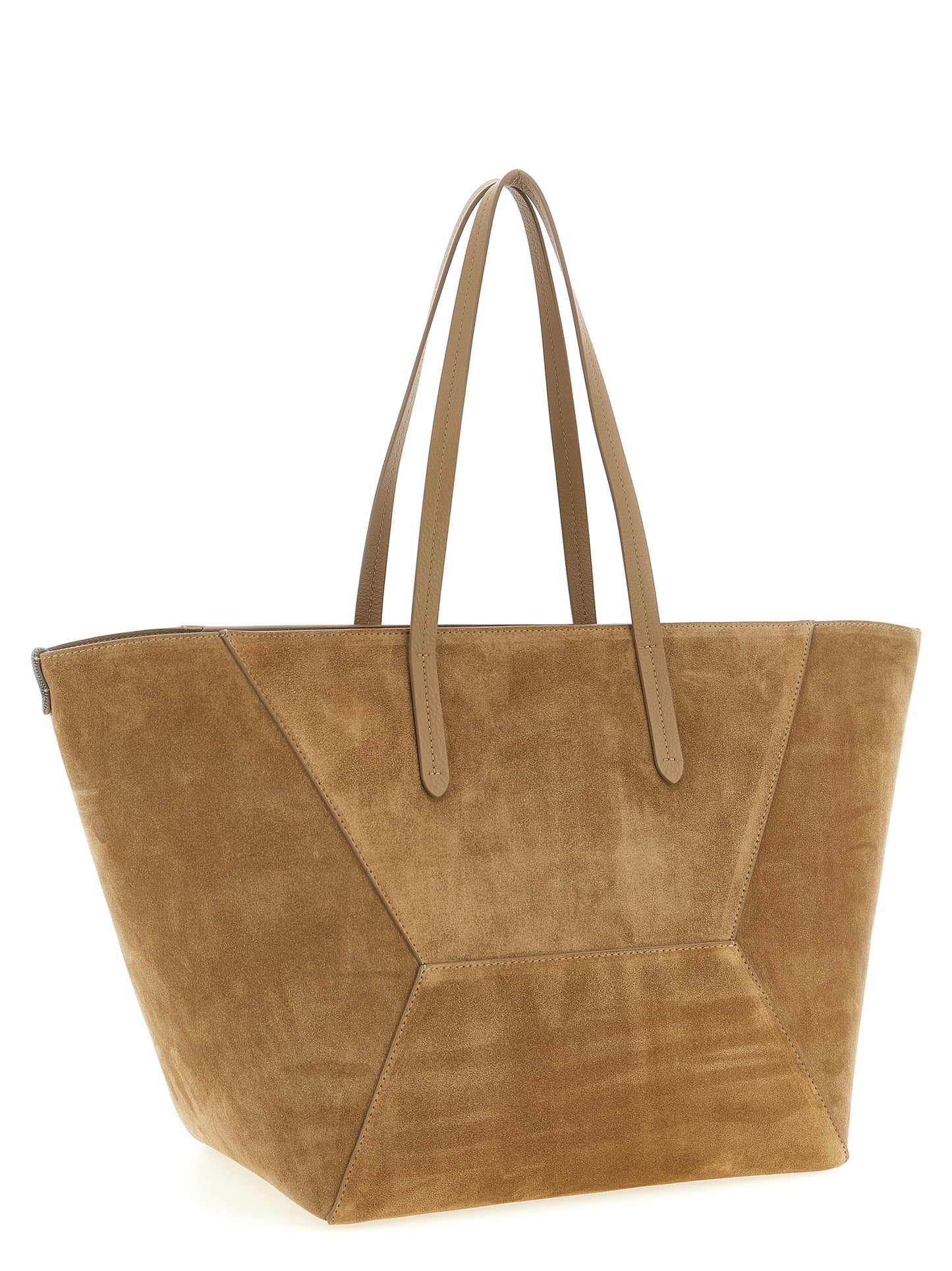 Brunello Cucinelli Brown Calfskin Shoulder Bag Curated Luxury Accessories by Orvyn