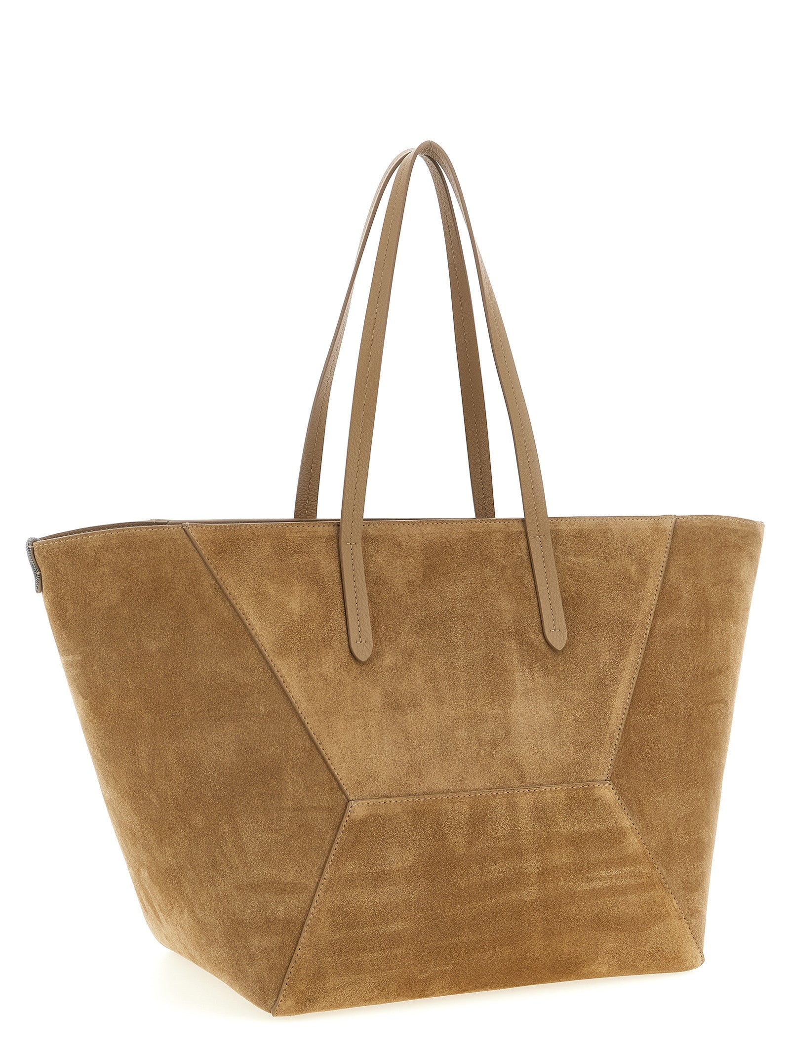 Brunello Cucinelli Brown Calfskin Shoulder Bag Curated Luxury Accessories by Orvyn