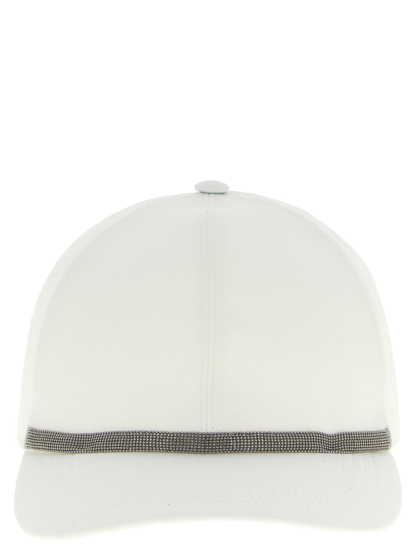 Brunello Cucinelli White Cotton Cap (Baseball Hat) Curated Luxury Accessories by Orvyn