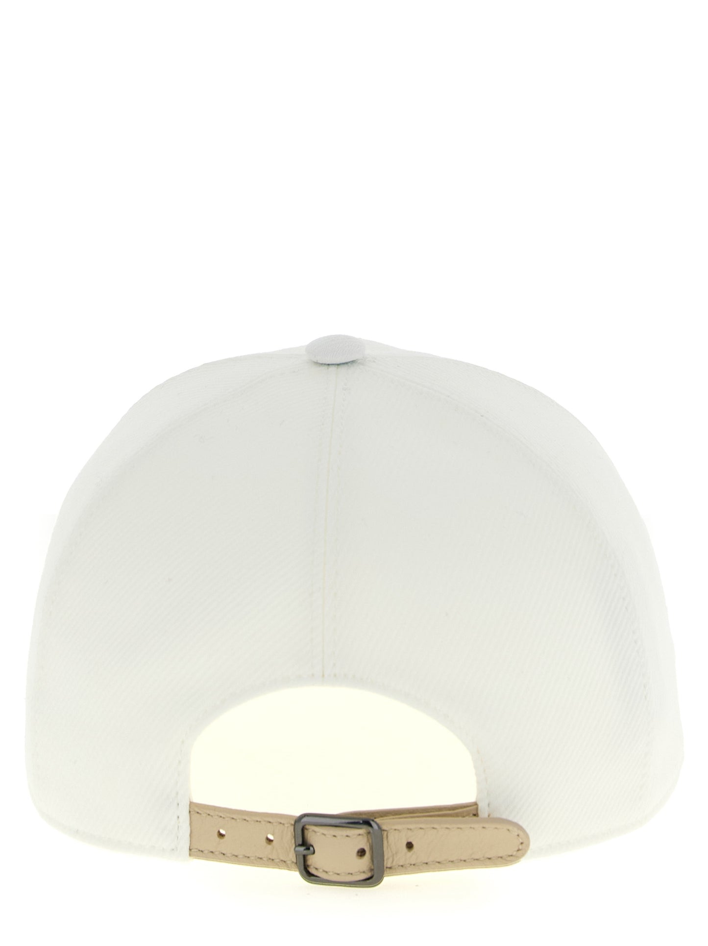 Brunello Cucinelli White Cotton Cap (Baseball Hat) Curated Luxury Accessories by Orvyn