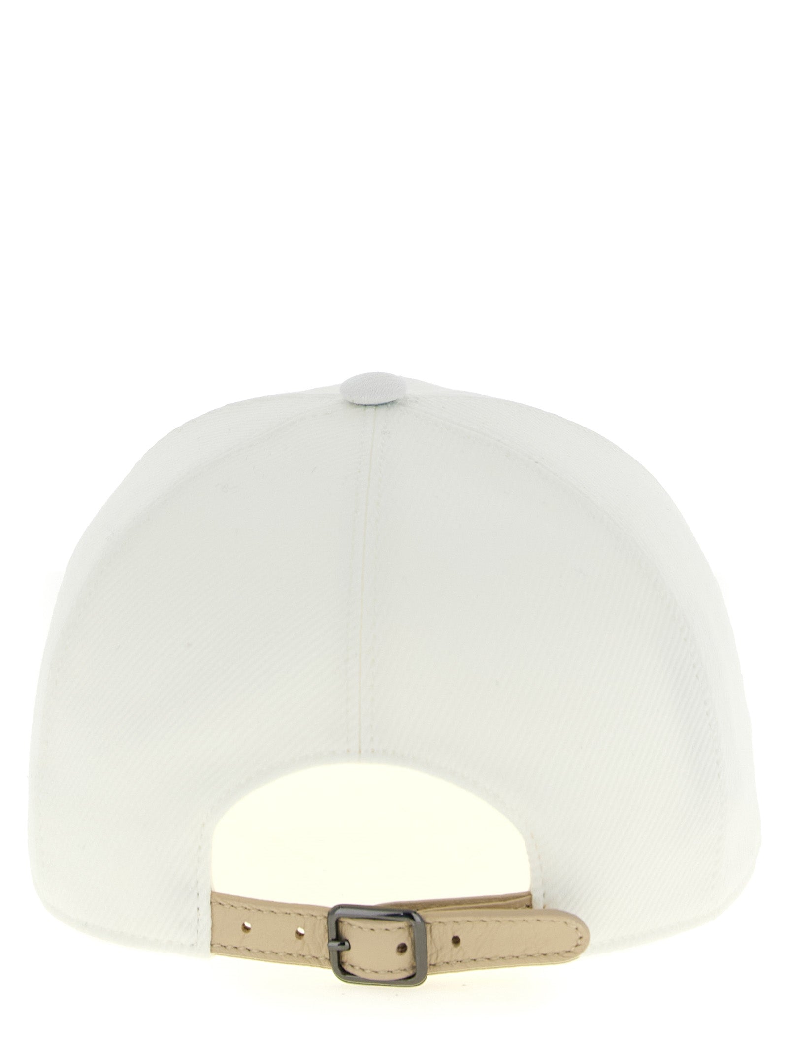 Brunello Cucinelli White Cotton Cap (Baseball Hat) Curated Luxury Accessories by Orvyn