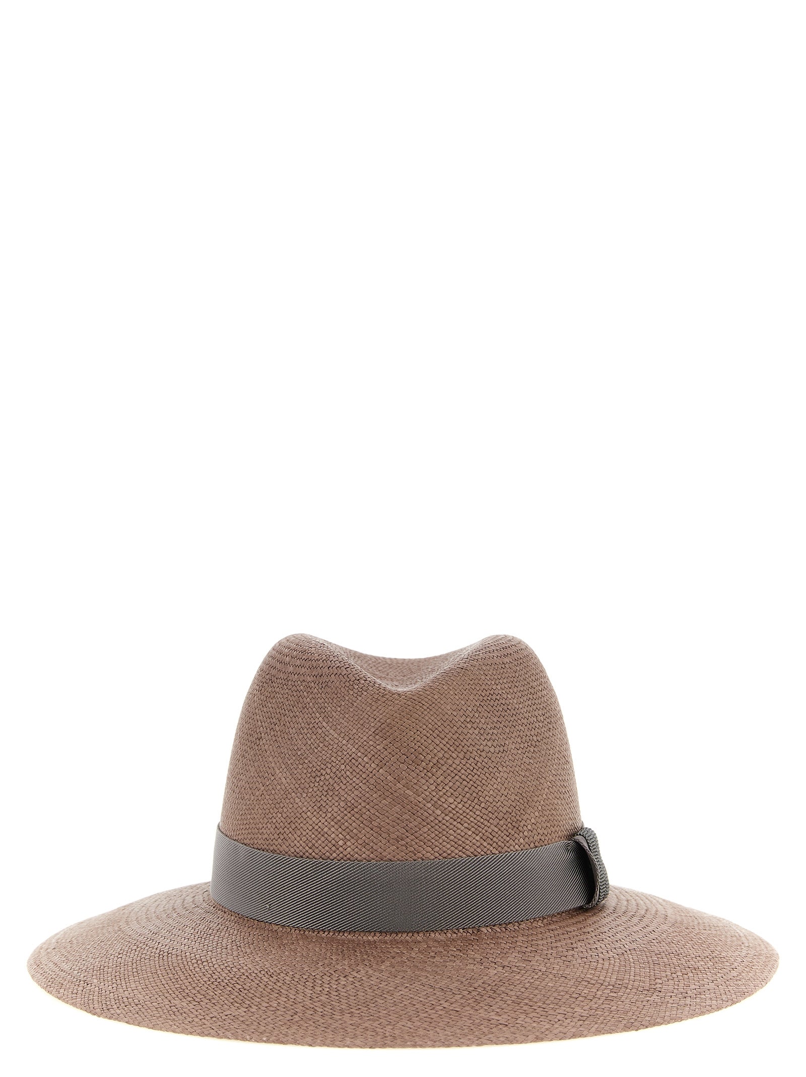 Brunello Cucinelli Brown Hemp Fedora Curated Luxury Accessories by Orvyn