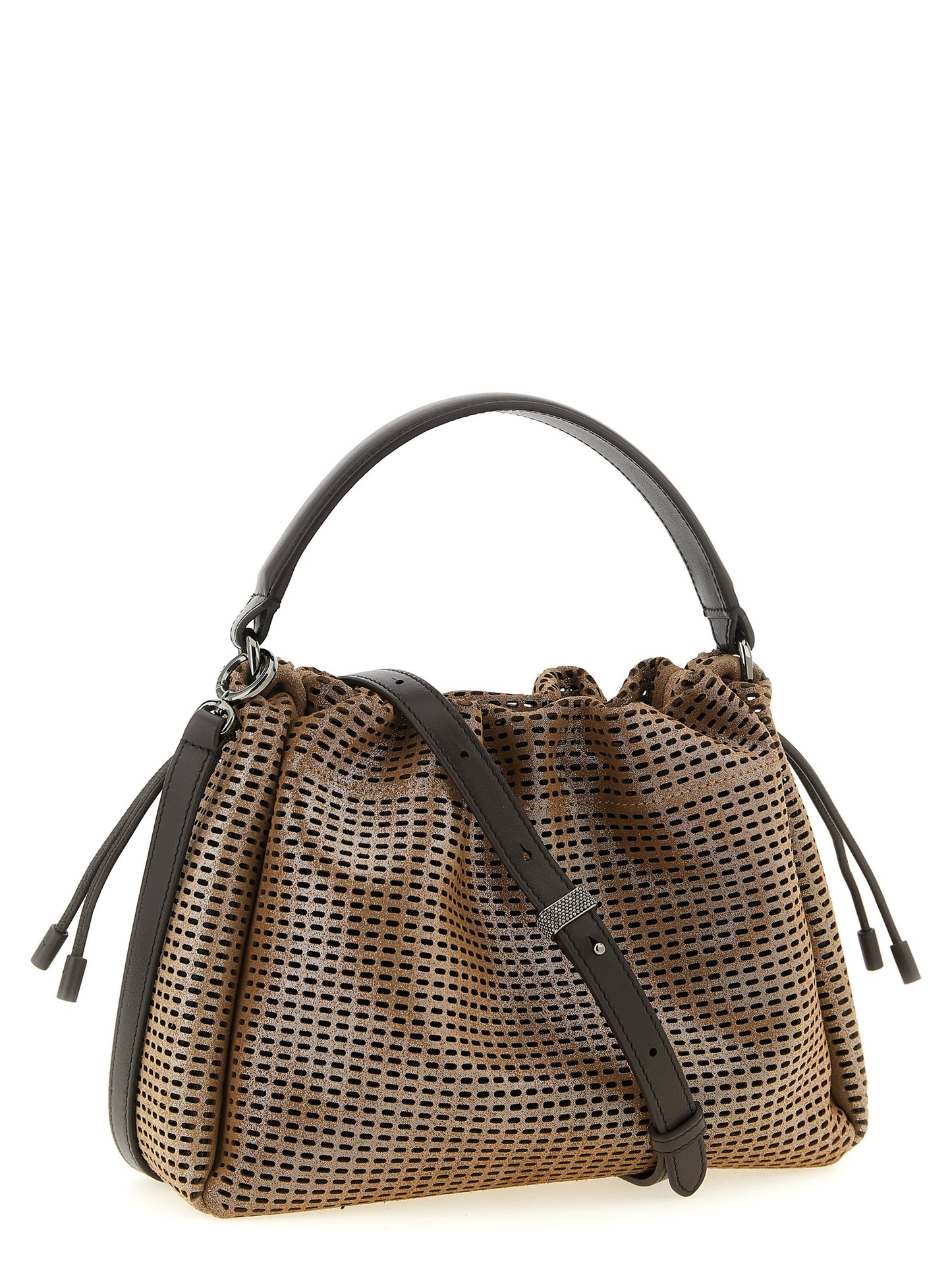 Brunello Cucinelli Brown Calfskin Handbag Curated Luxury Accessories by Orvyn