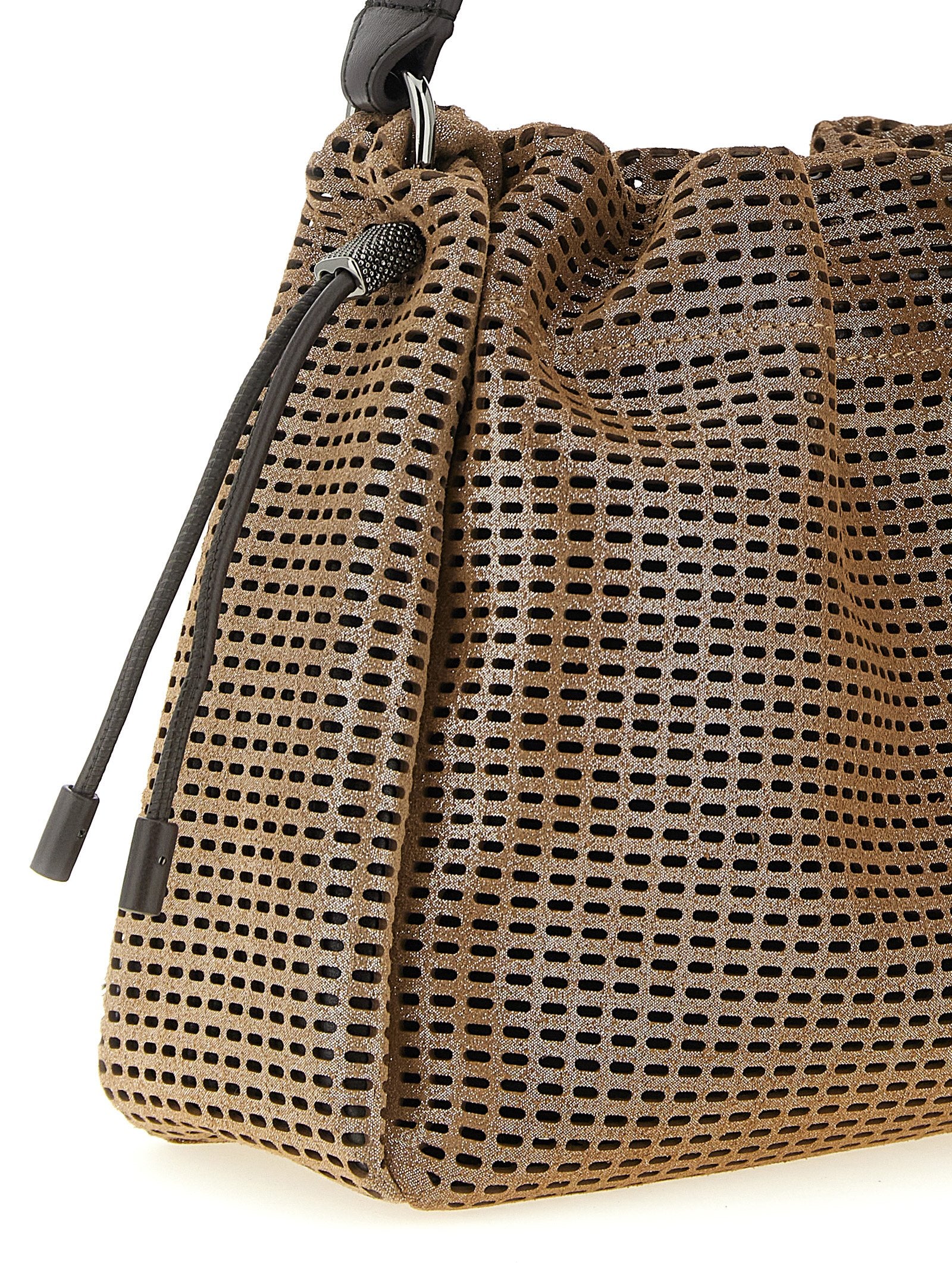 Brunello Cucinelli Brown Calfskin Handbag Curated Luxury Accessories by Orvyn