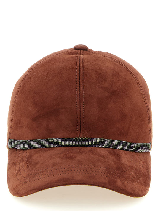 Brunello Cucinelli Multicolor Lamb Leather Cap (Baseball Hat) Curated Luxury Accessories by Orvyn