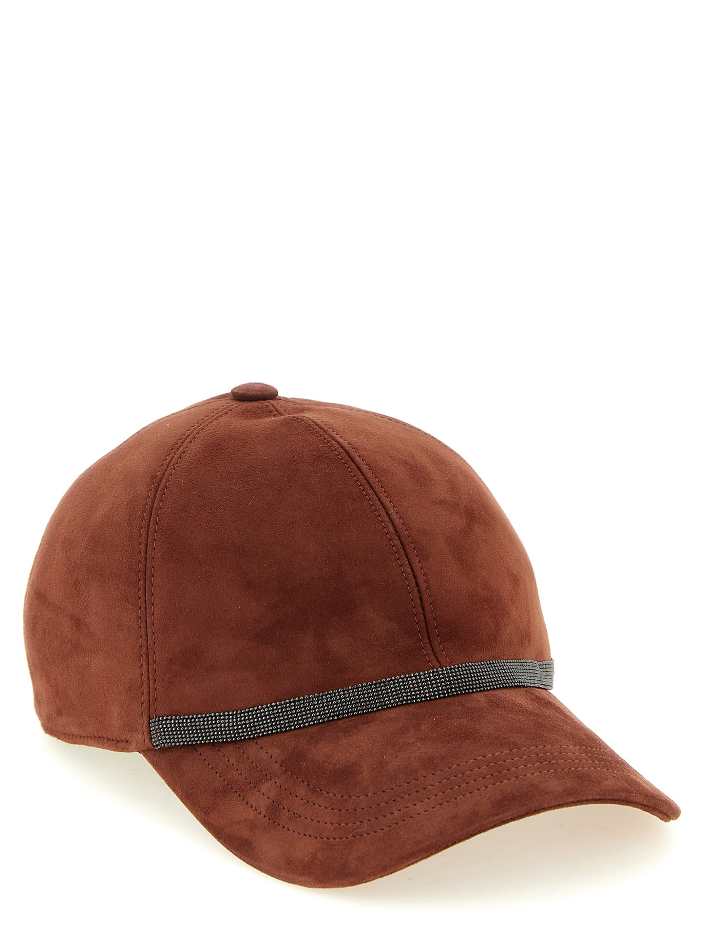 Brunello Cucinelli Multicolor Lamb Leather Cap (Baseball Hat) Curated Luxury Accessories by Orvyn