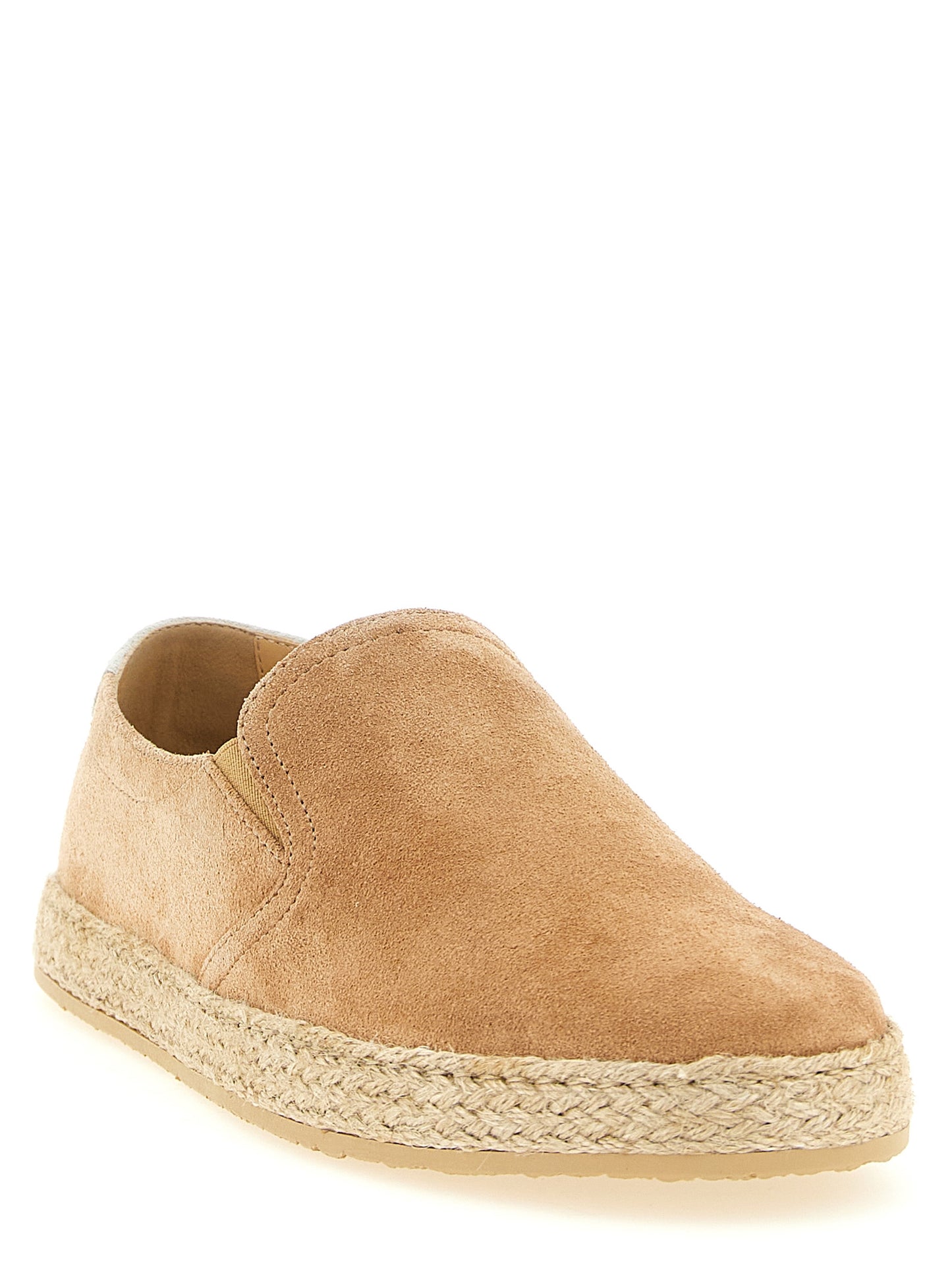 Brunello Cucinelli Beige Calfskin Espadrilles Curated Luxury Accessories by Orvyn