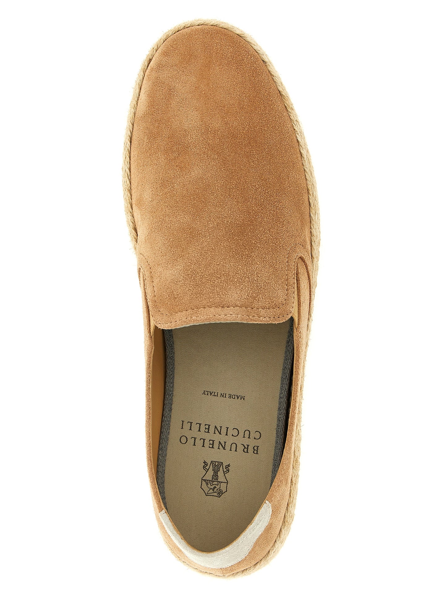 Brunello Cucinelli Beige Calfskin Espadrilles Curated Luxury Accessories by Orvyn