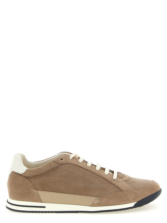 Brunello Cucinelli Beige 'Low Top' Sneakers