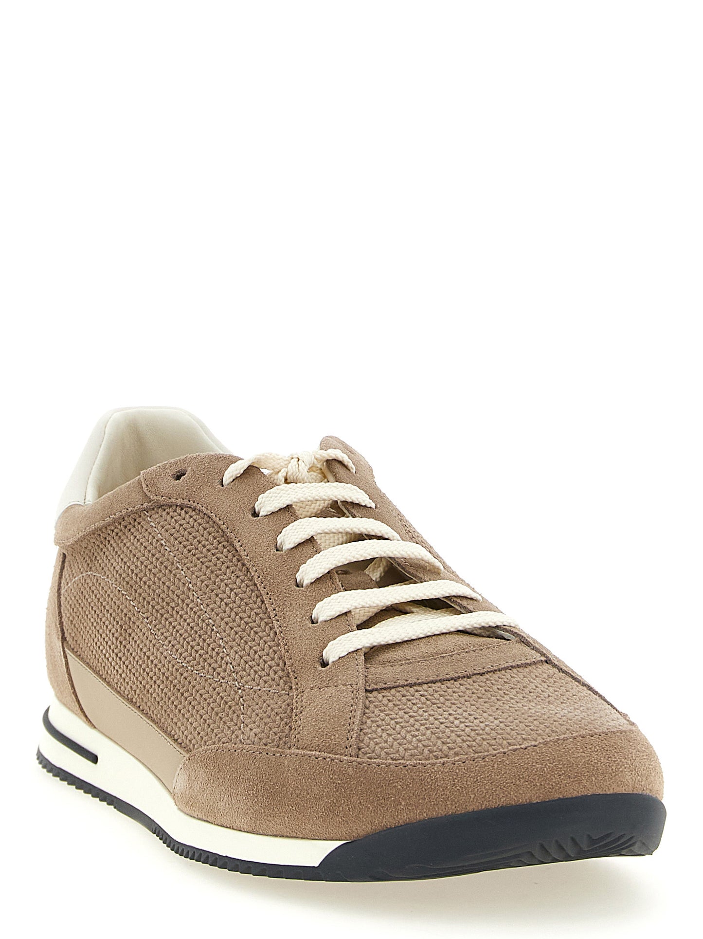 Brunello Cucinelli Beige 'Low Top' Sneakers
