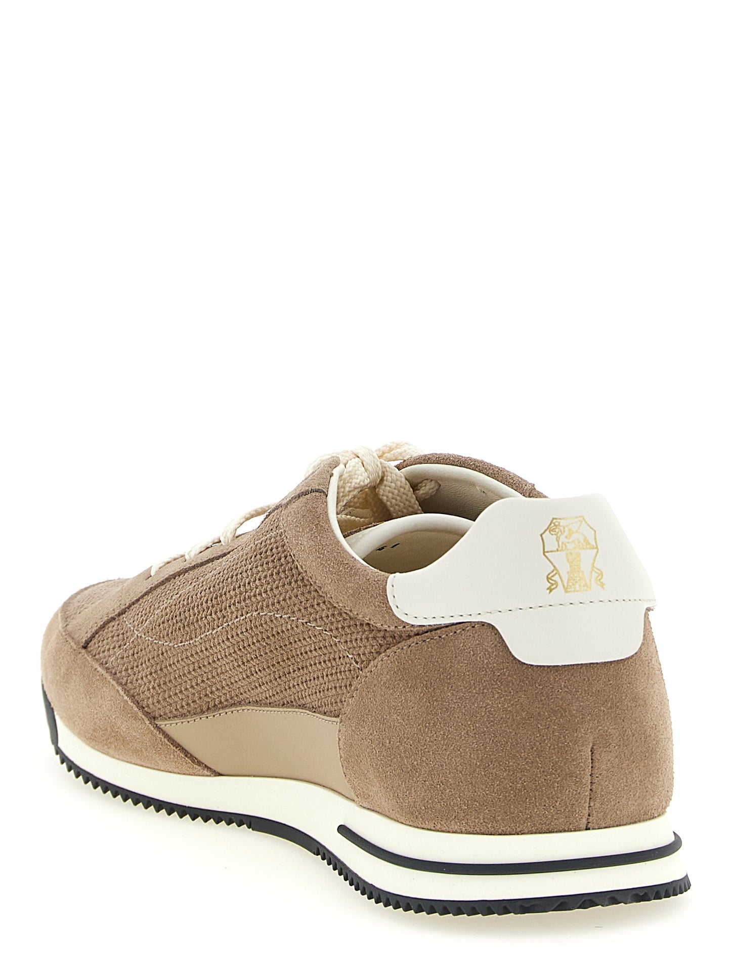 Brunello Cucinelli Beige 'Low Top' Sneakers