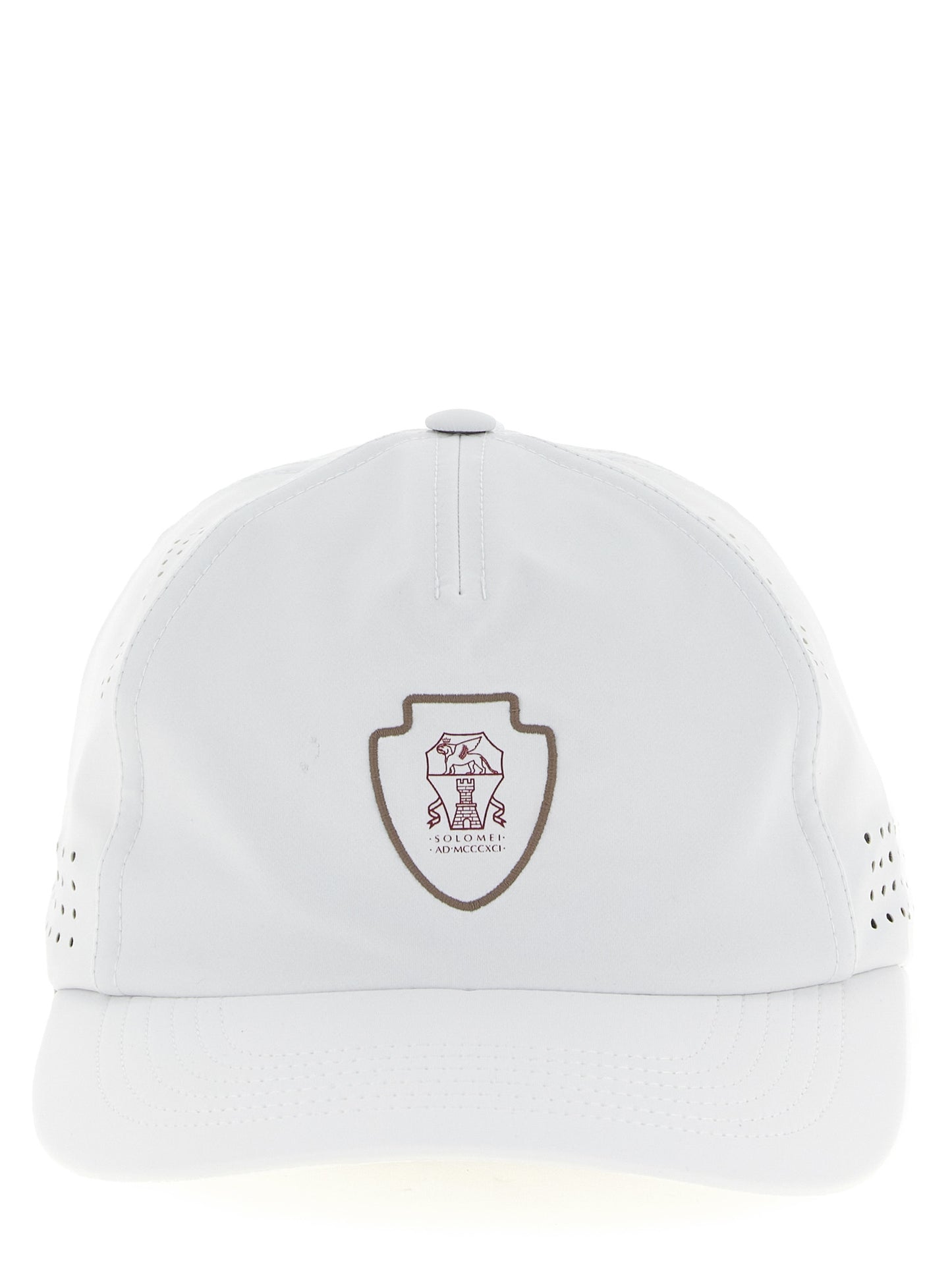Brunello Cucinelli White Nylon Cap (Baseball Hat) Curated Luxury Accessories by Orvyn