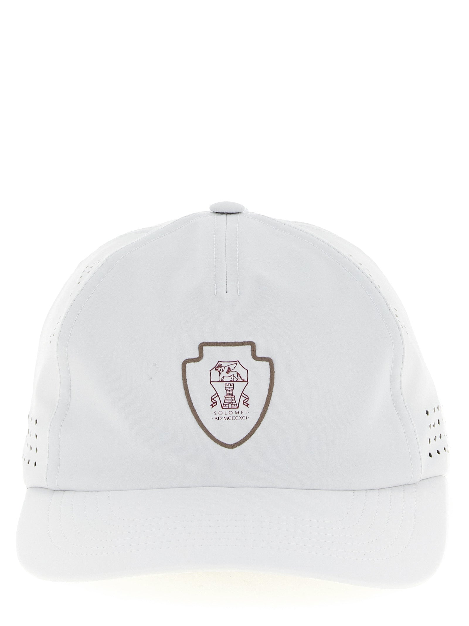 Brunello Cucinelli White Nylon Cap (Baseball Hat) Curated Luxury Accessories by Orvyn