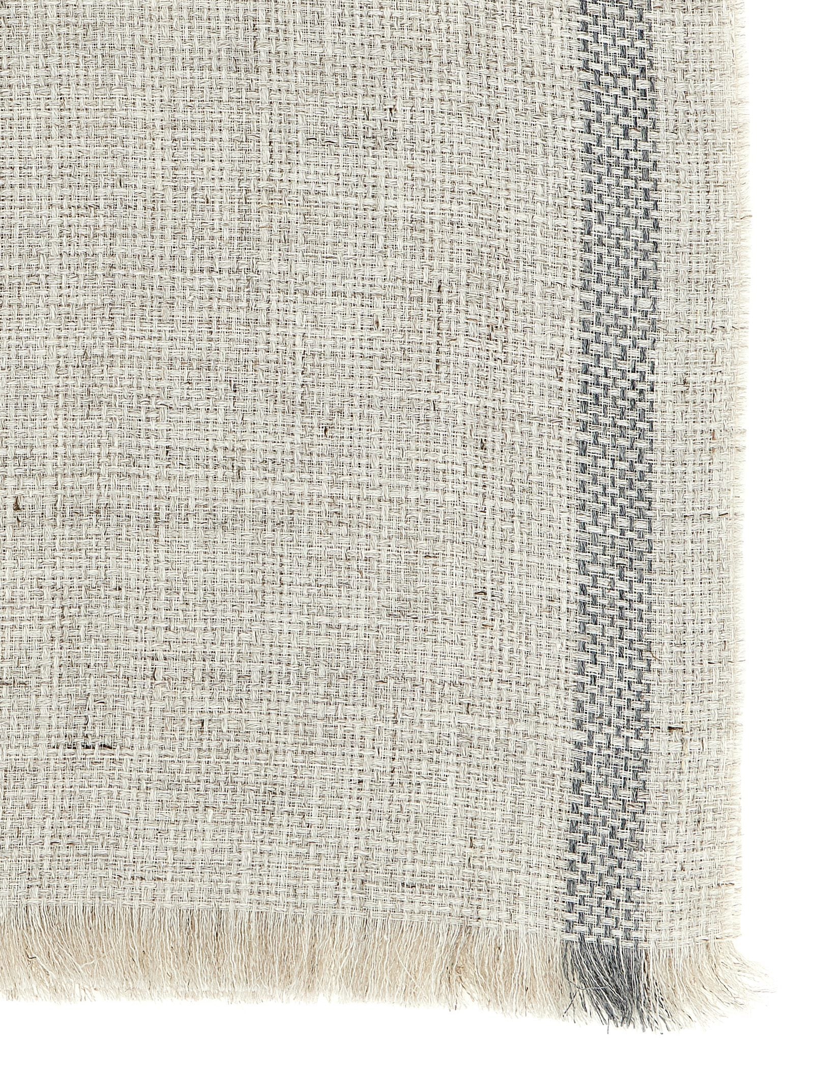Brunello Cucinelli Gray Linen Scarf Curated Luxury Accessories by Orvyn