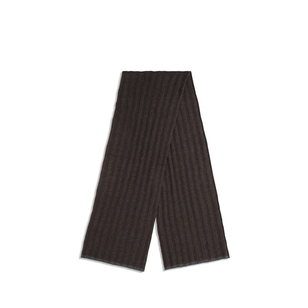 Brunello Cucinelli Brown Cashmere Scarf Curated Luxury Accessories by Orvyn