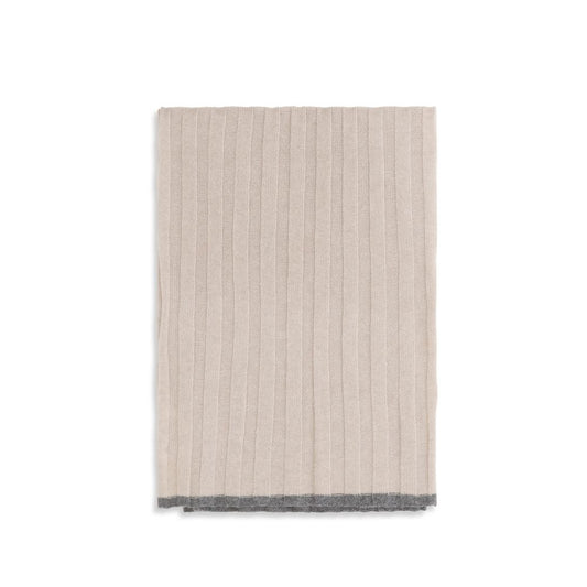 Brunello Cucinelli Beige Cashmere Scarf Curated Luxury Accessories by Orvyn