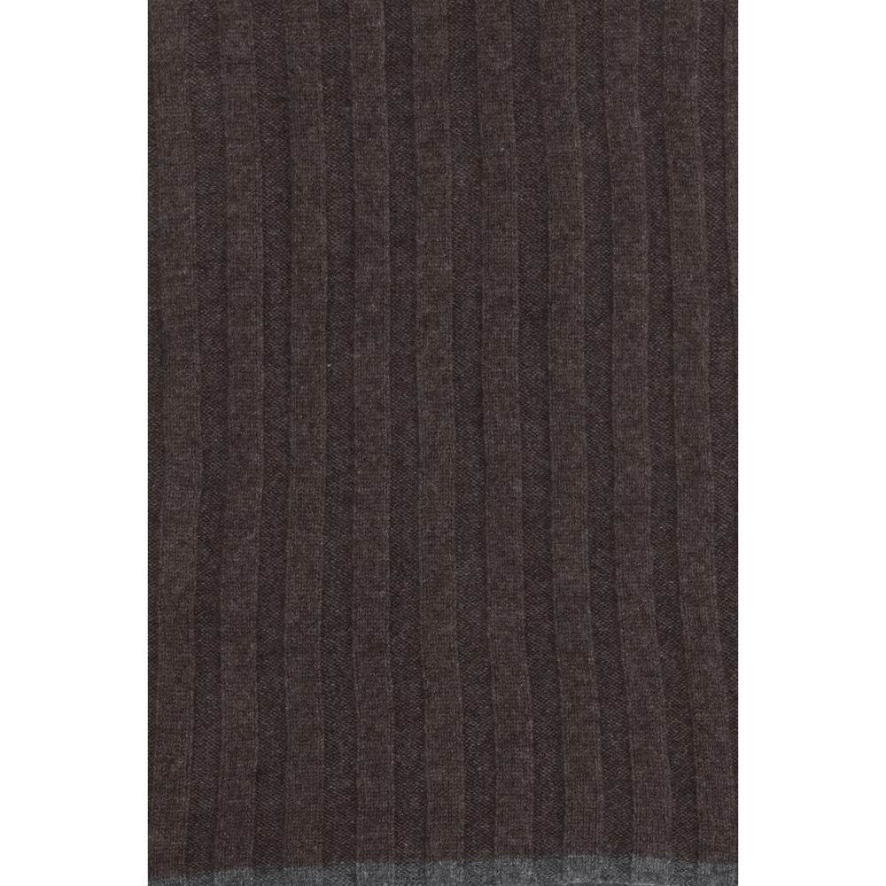 Brunello Cucinelli Brown Cashmere Scarf Curated Luxury Accessories by Orvyn