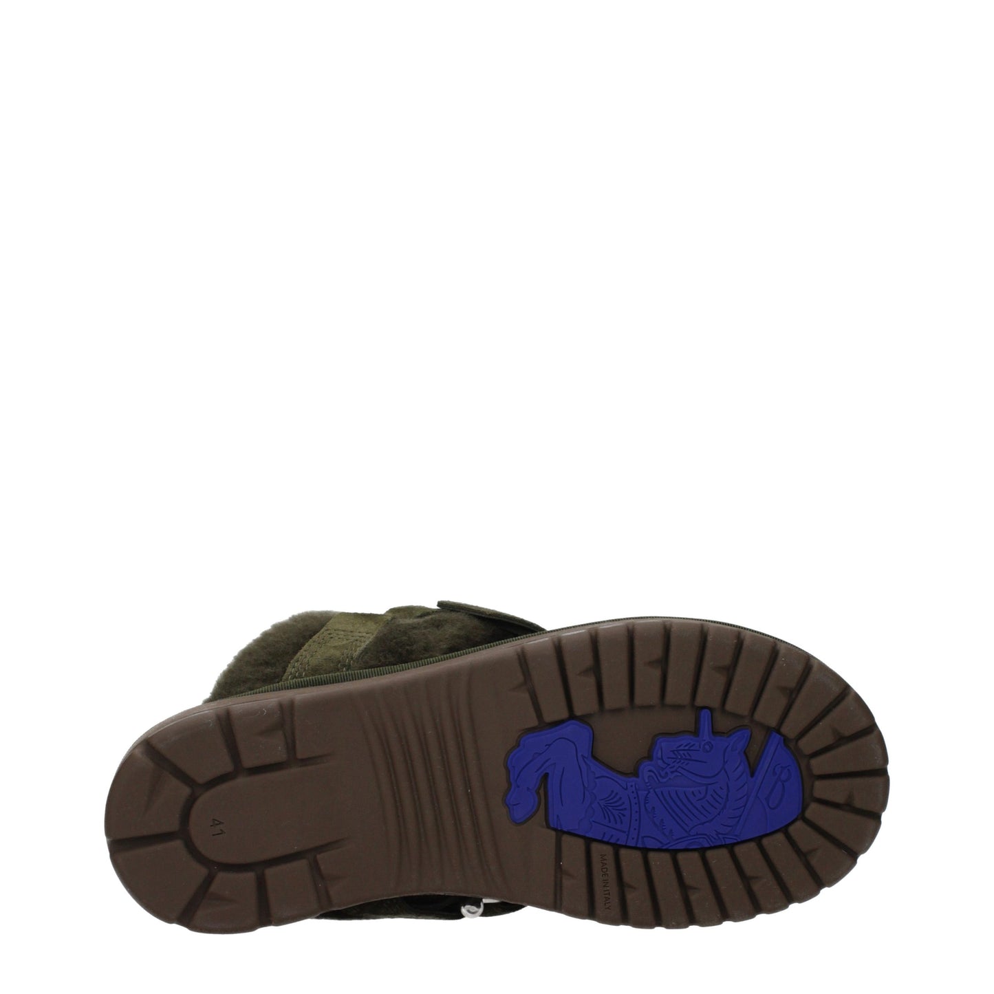 Burberry Green Leather Slippers Curated Luxury Accessories by Orvyn