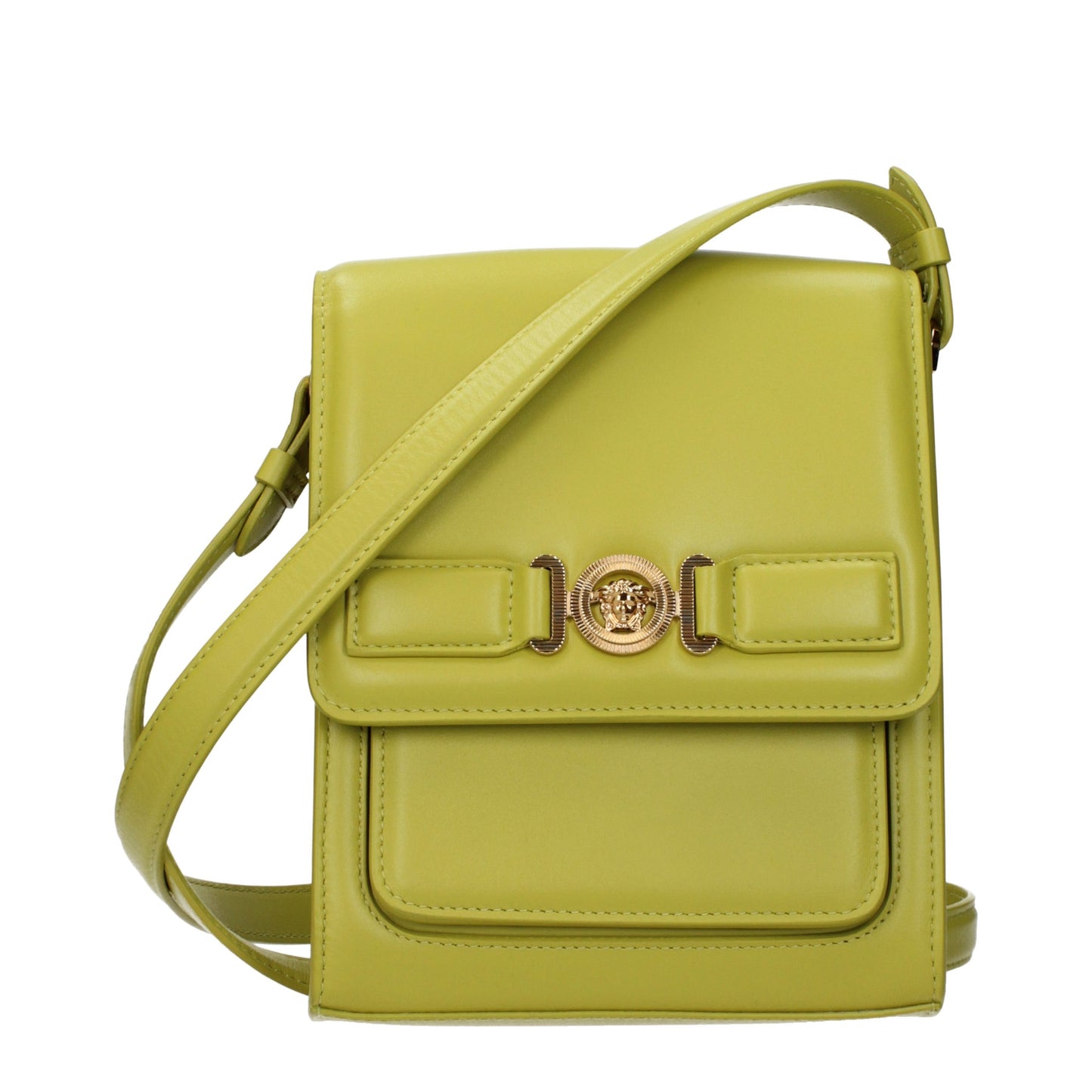 Versace Green Leather Crossbody Bag Curated Luxury Accessories by Orvyn