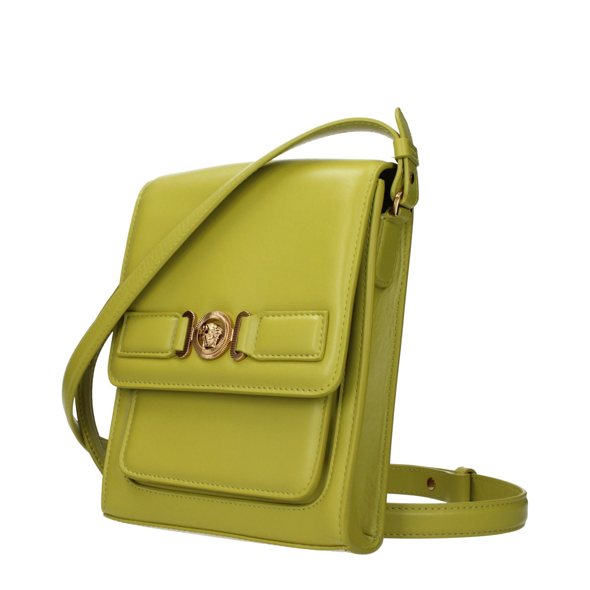 Versace Green Leather Crossbody Bag Curated Luxury Accessories by Orvyn