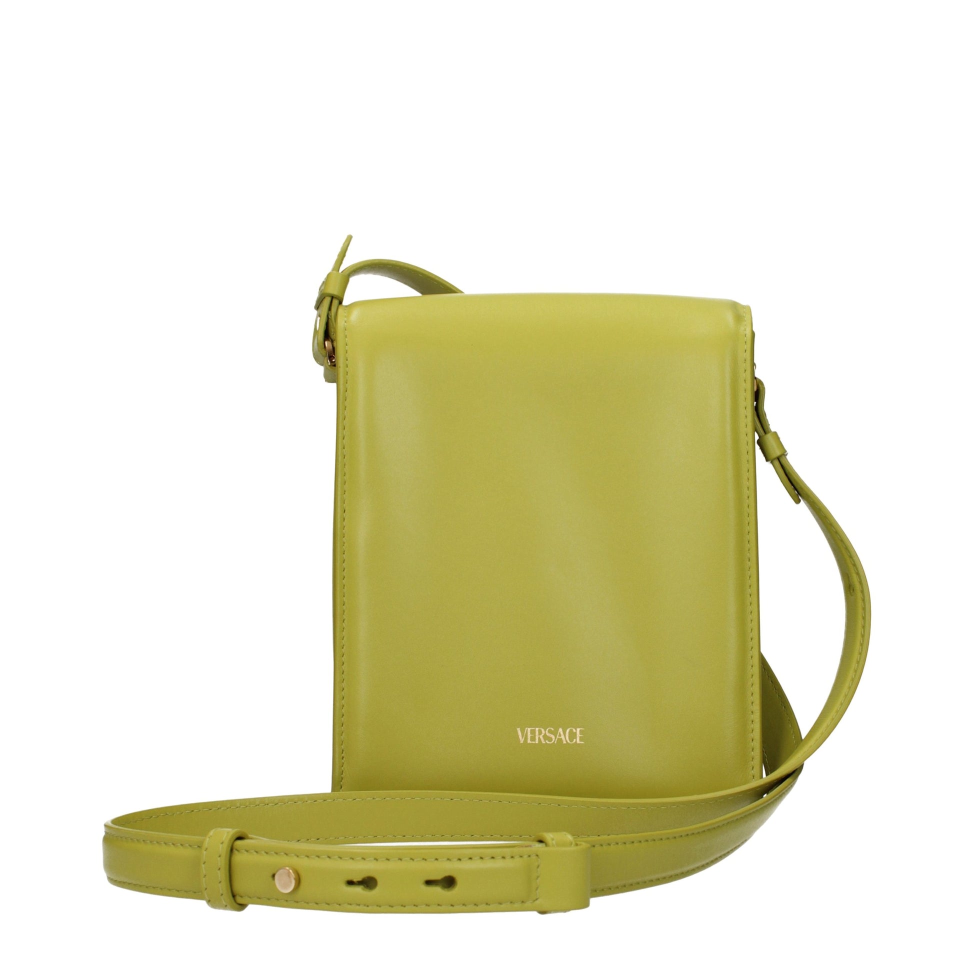 Versace Green Leather Crossbody Bag Curated Luxury Accessories by Orvyn