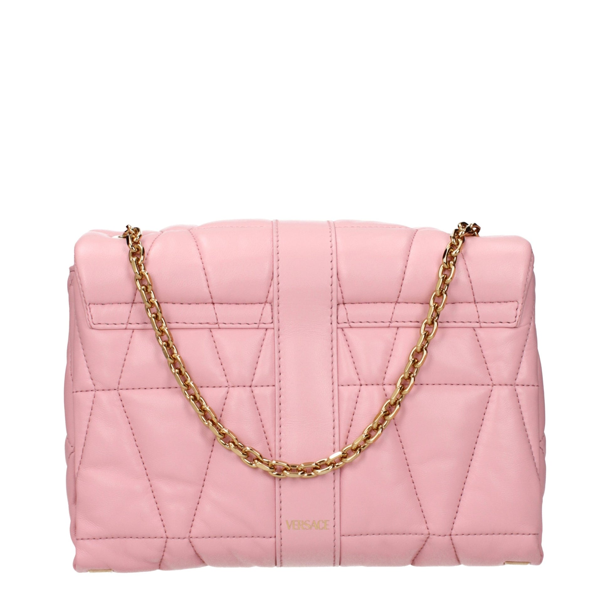 Versace Pink Leather Shoulder Bag Curated Luxury Accessories by Orvyn