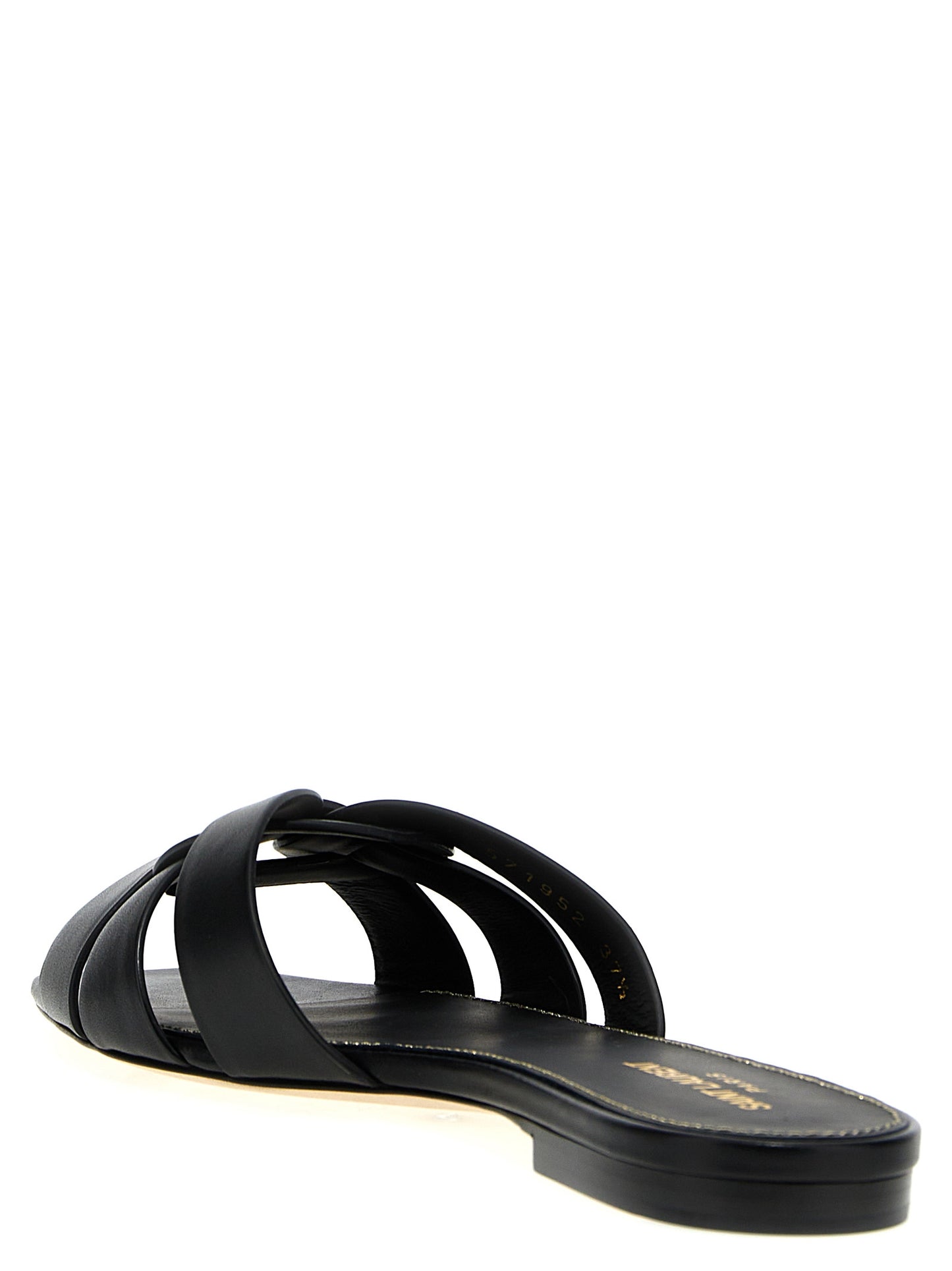 Saint Laurent Black Calfskin Slides Curated Luxury Accessories by Orvyn