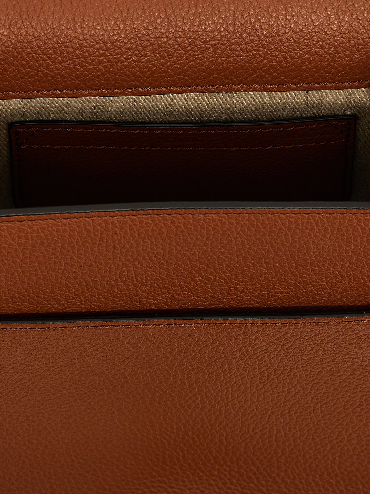 Chloé Brown Saddle Marcie small suede Crossbody Bag