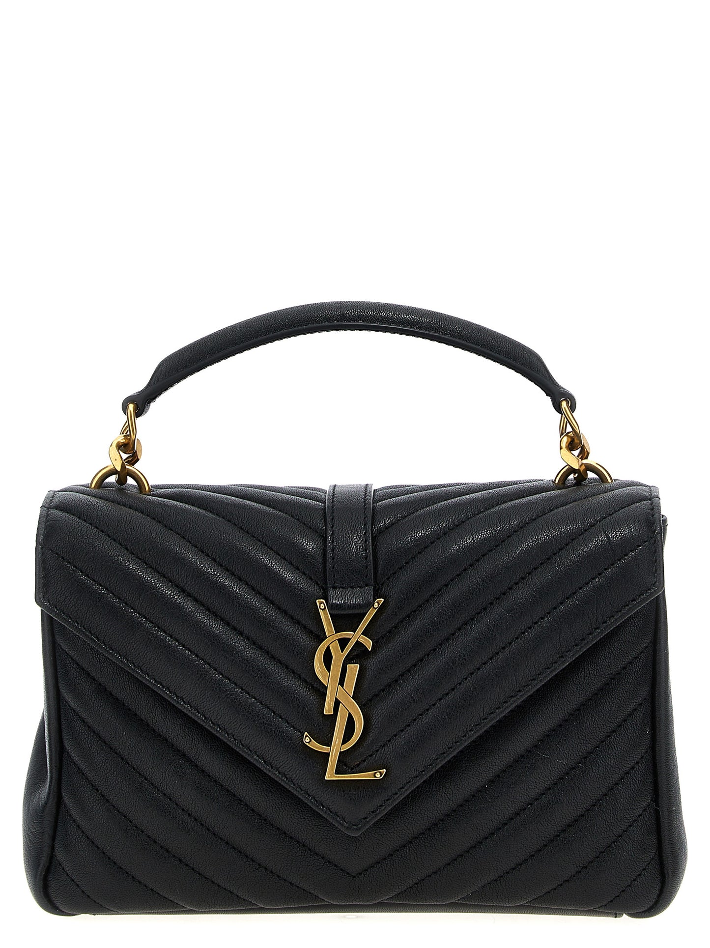 Saint Laurent Black College Crossbody Bag