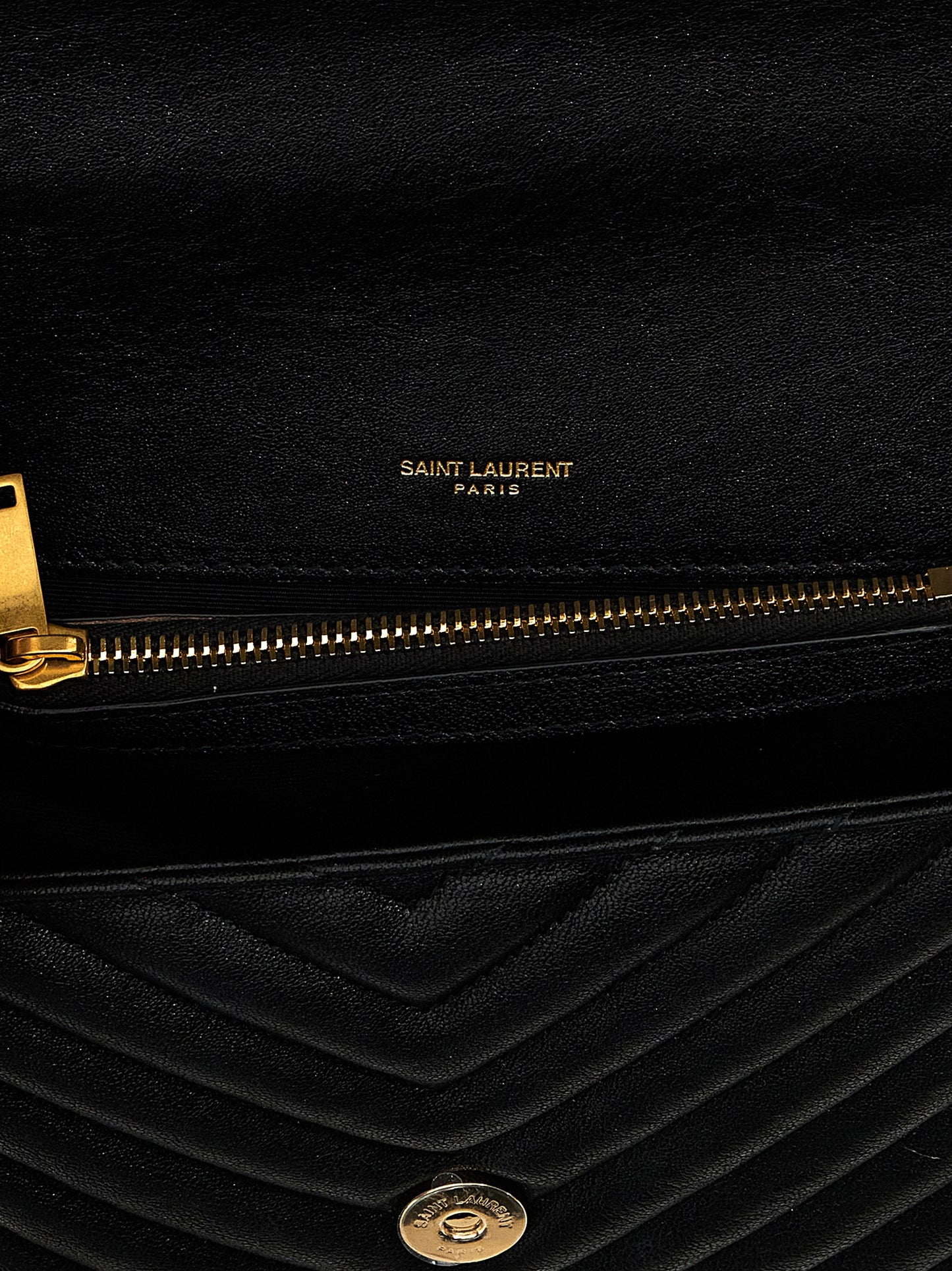 Saint Laurent Black College Crossbody Bag