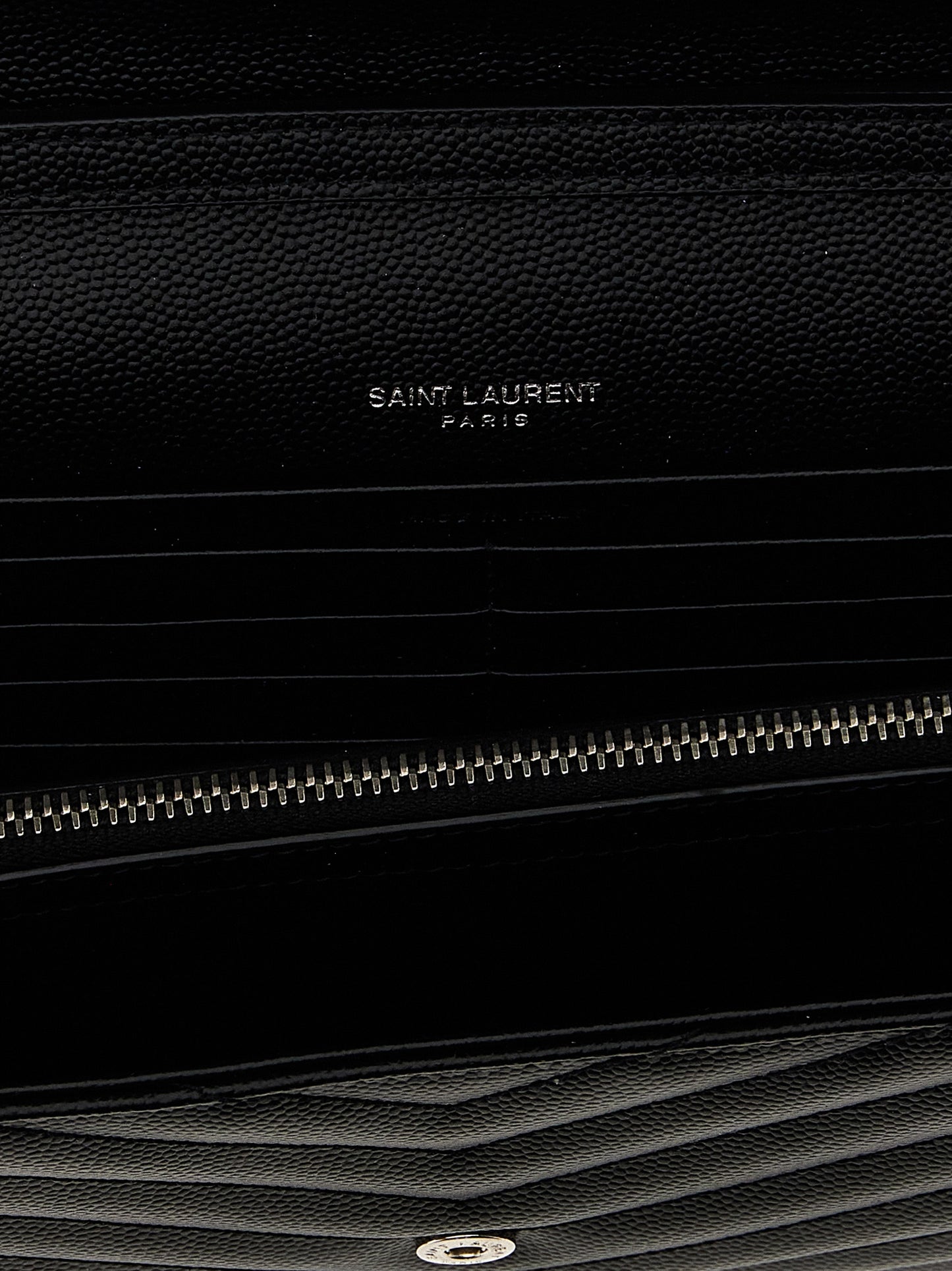 Saint Laurent Black 'Cassandre' Clutch schwarz
