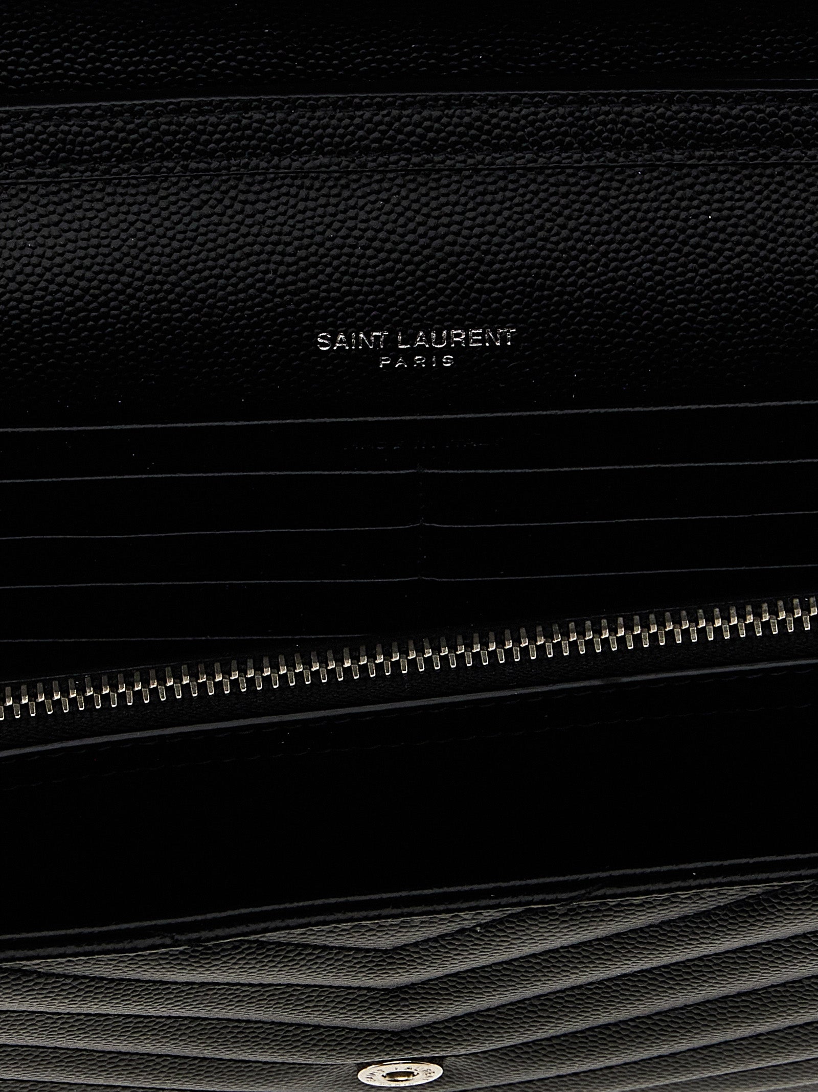 Saint Laurent Black 'Cassandre' Clutch schwarz