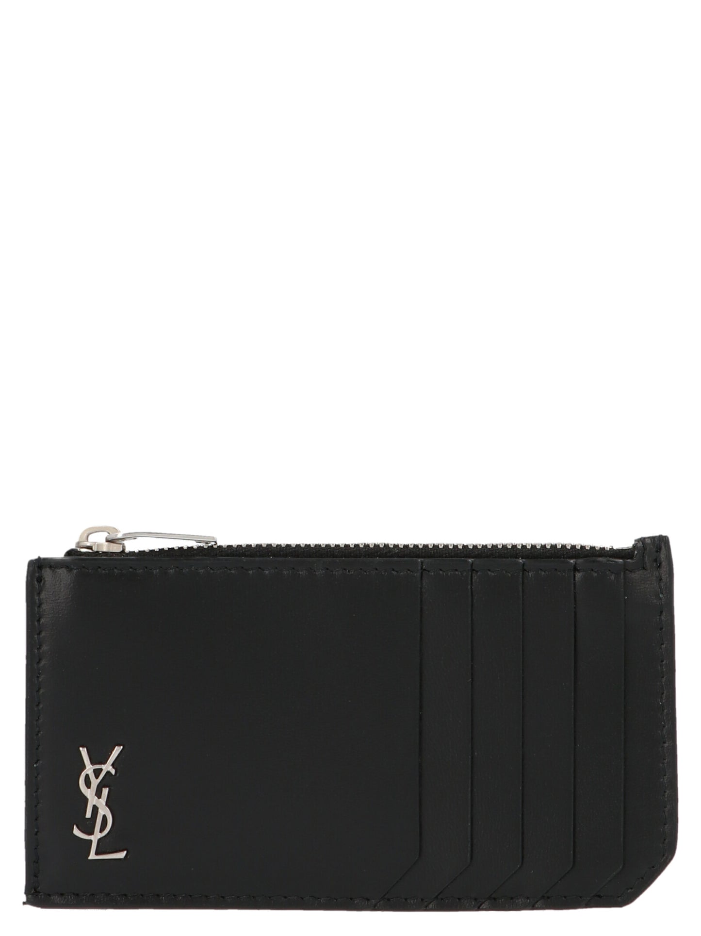 Saint Laurent Black Calfskin Cardholder Curated Luxury Accessories by Orvyn