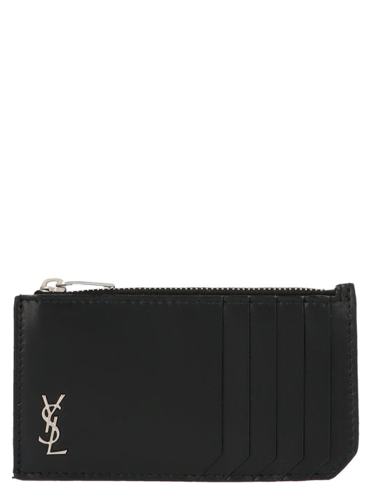 Saint Laurent Black Calfskin Cardholder Curated Luxury Accessories by Orvyn