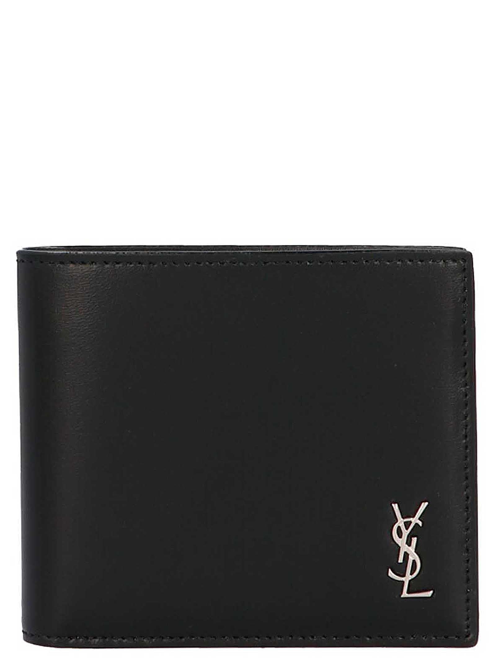 Saint Laurent Black Calfskin Wallet Curated Luxury Accessories by Orvyn