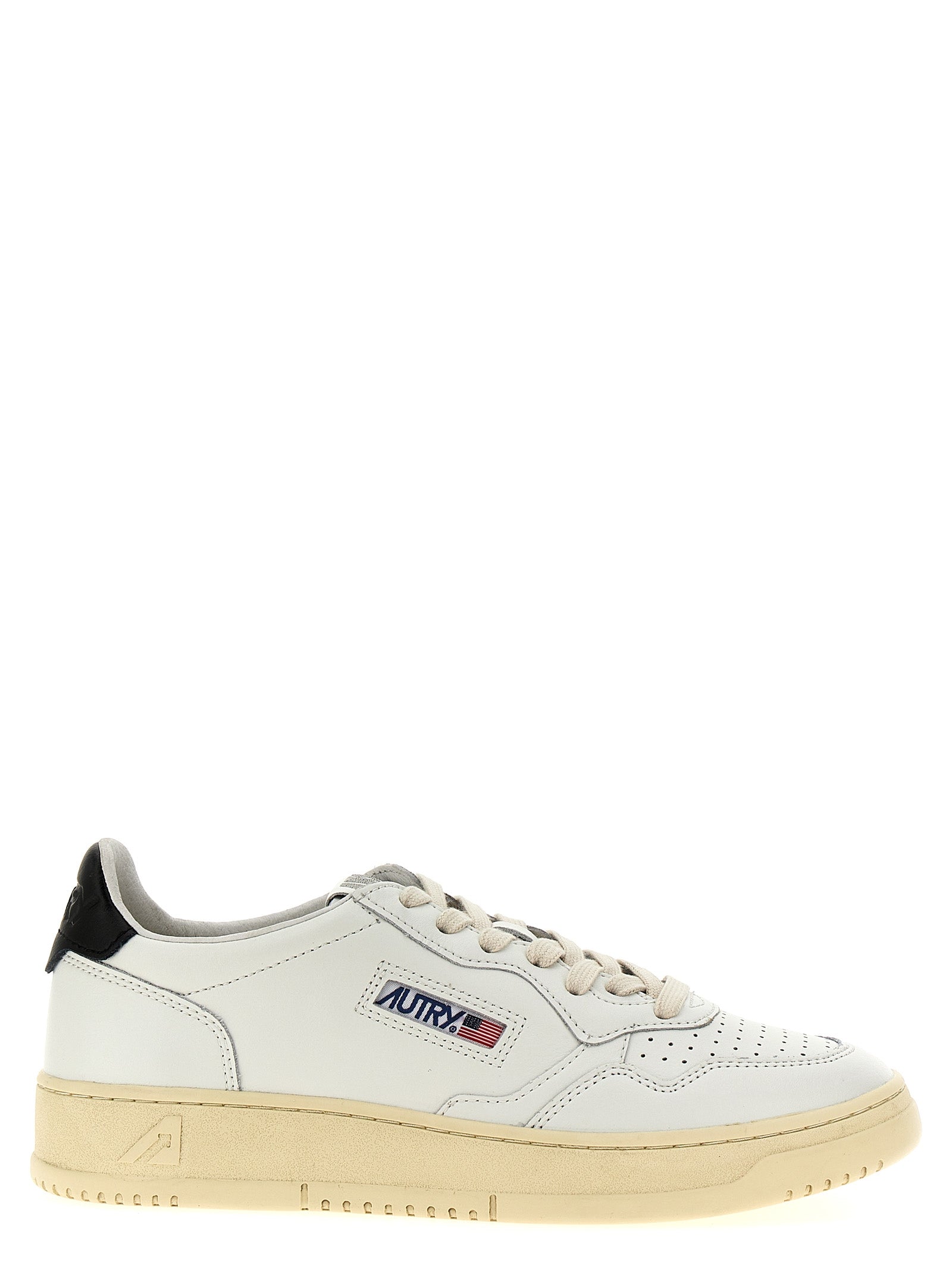 Autry Bicolor Calfskin Low Top Sneakers Curated Luxury Accessories by Orvyn