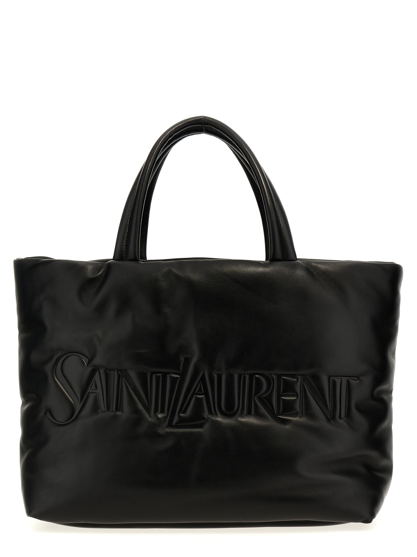 Saint Laurent Black Lamb Leather Tote Bag Curated Luxury Accessories by Orvyn