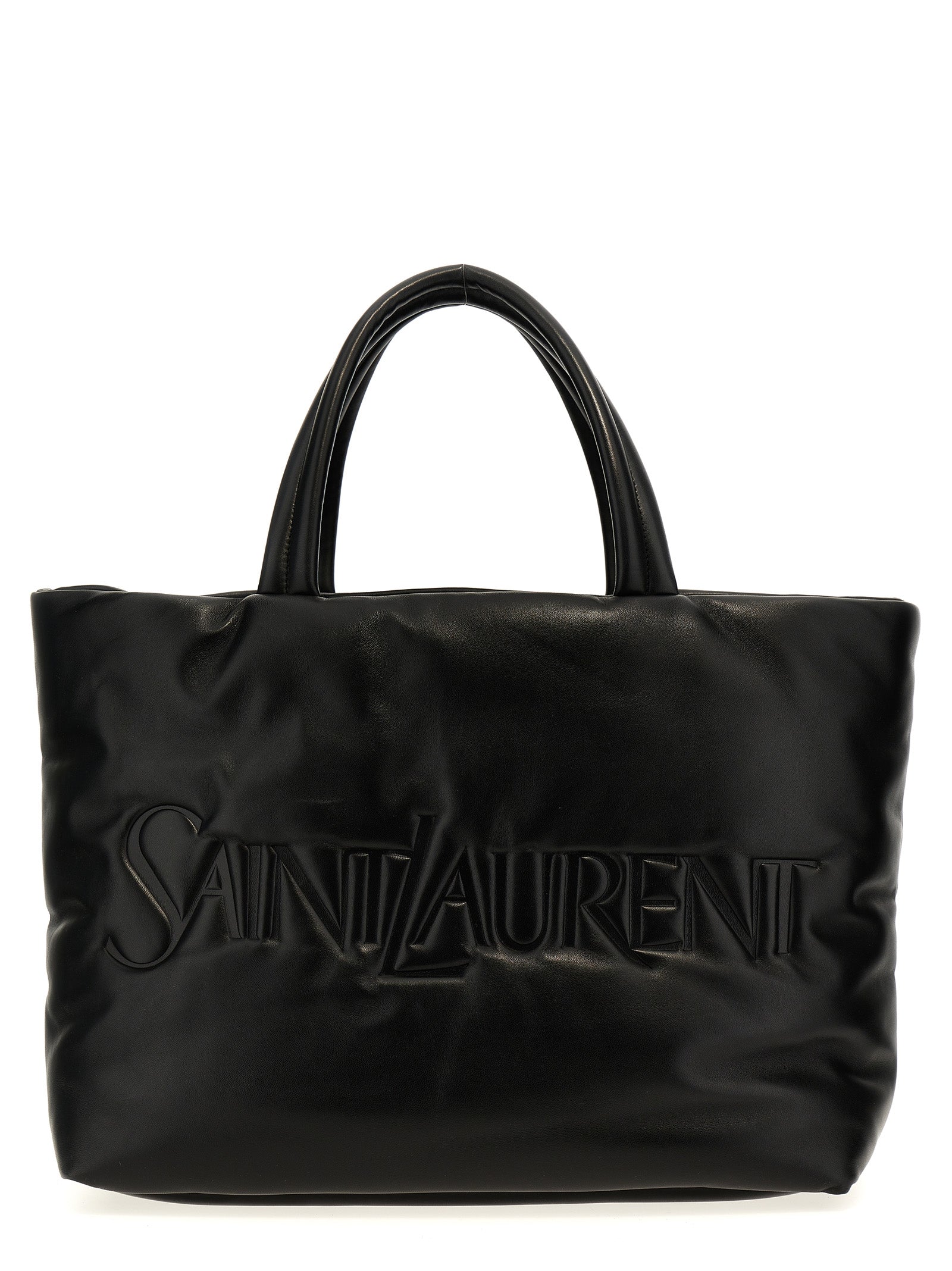Saint Laurent Black Lamb Leather Tote Bag Curated Luxury Accessories by Orvyn