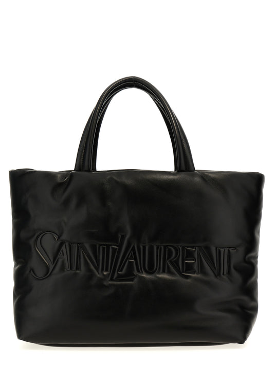Saint Laurent Black Lamb Leather Tote Bag Curated Luxury Accessories by Orvyn
