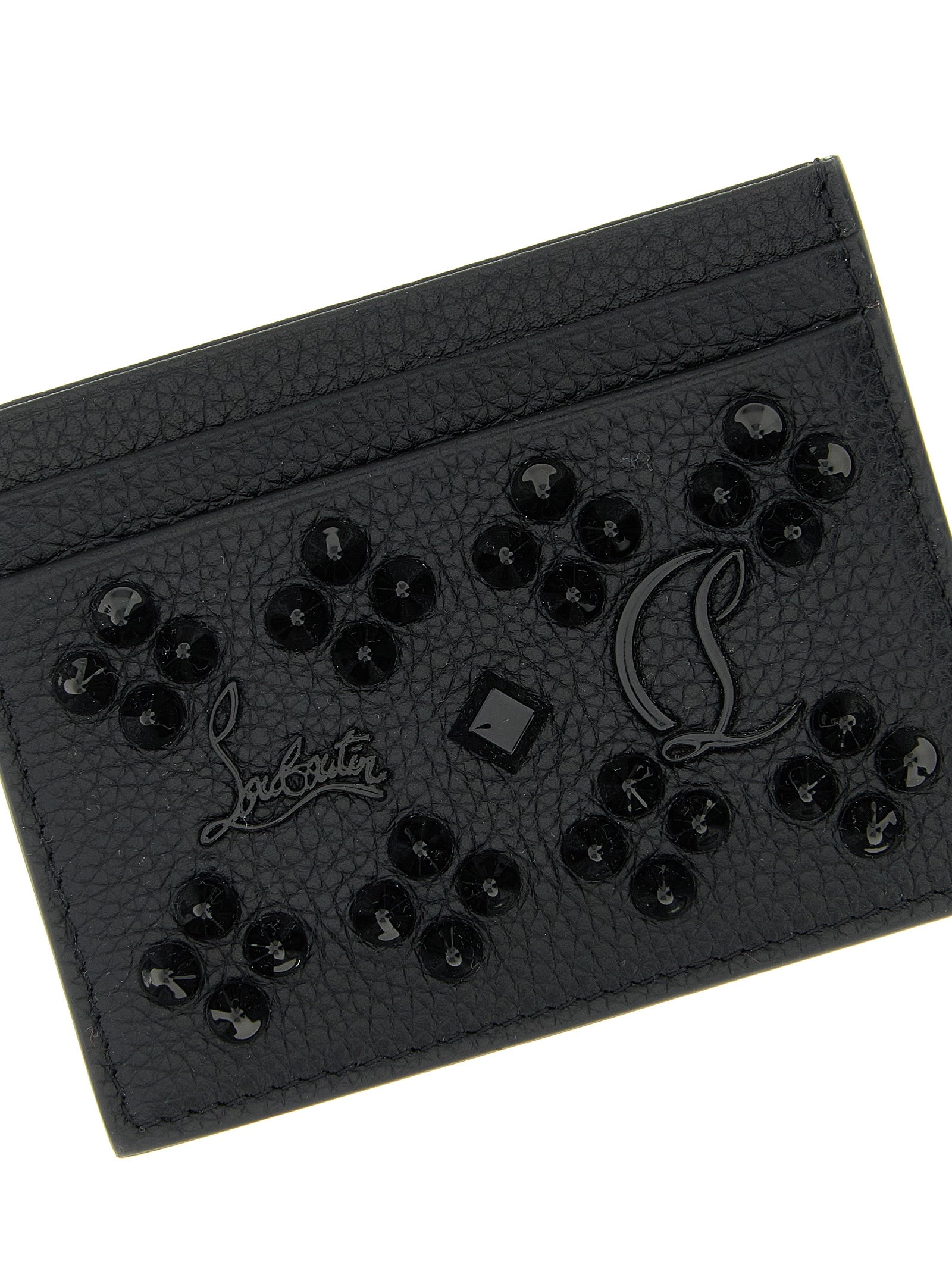 Christian Louboutin Black Calfskin Cardholder Curated Luxury Accessories by Orvyn