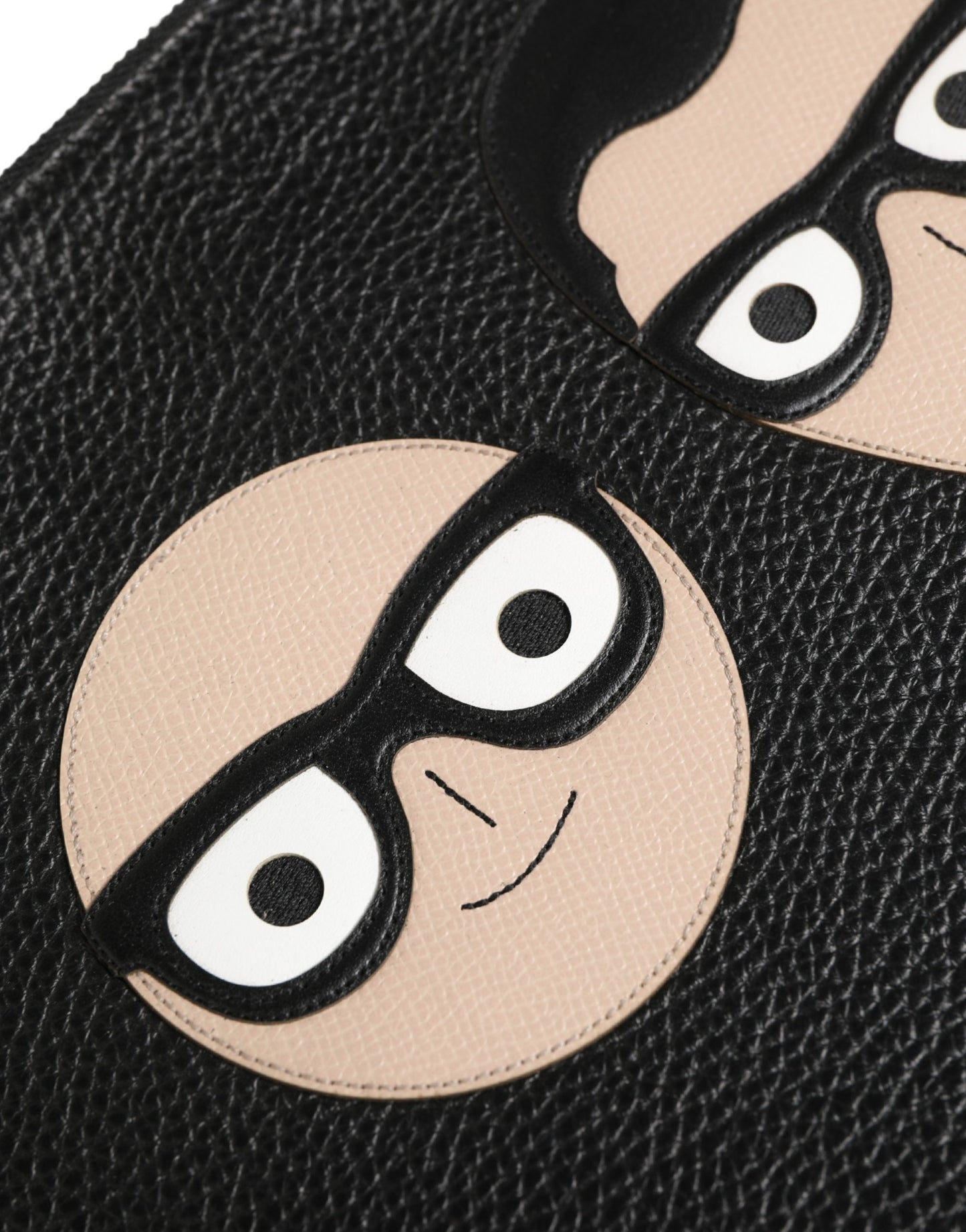 Dolce & Gabbana Black #DGFamily Embellished Leather Clutch Borse Bag Curated Luxury Accessories by Orvyn