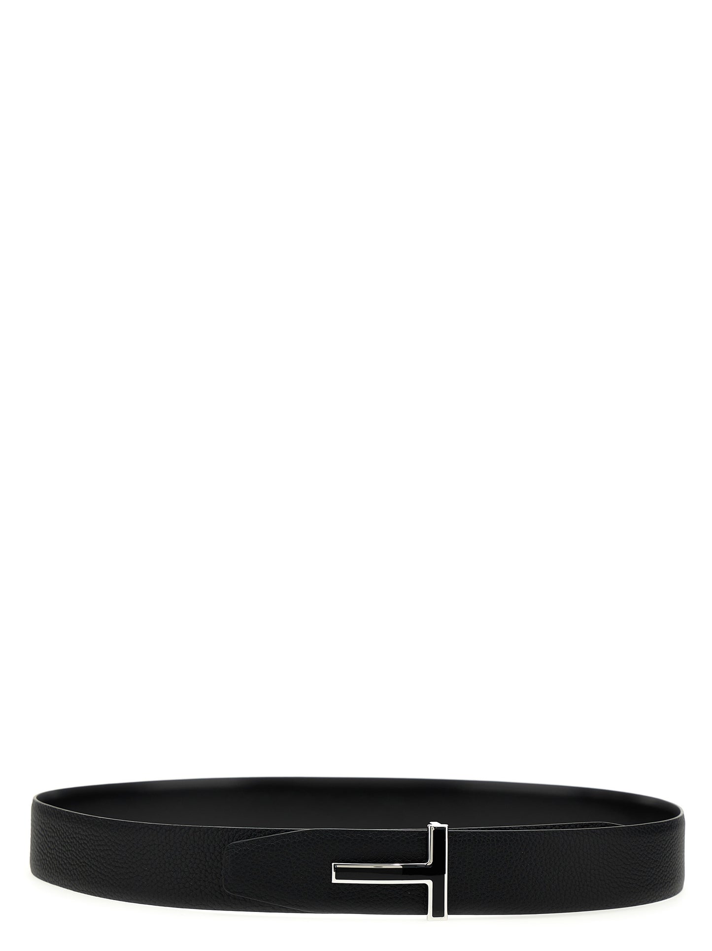 Tom Ford Black Calfskin Regular Belt Curated Luxury Accessories by Orvyn
