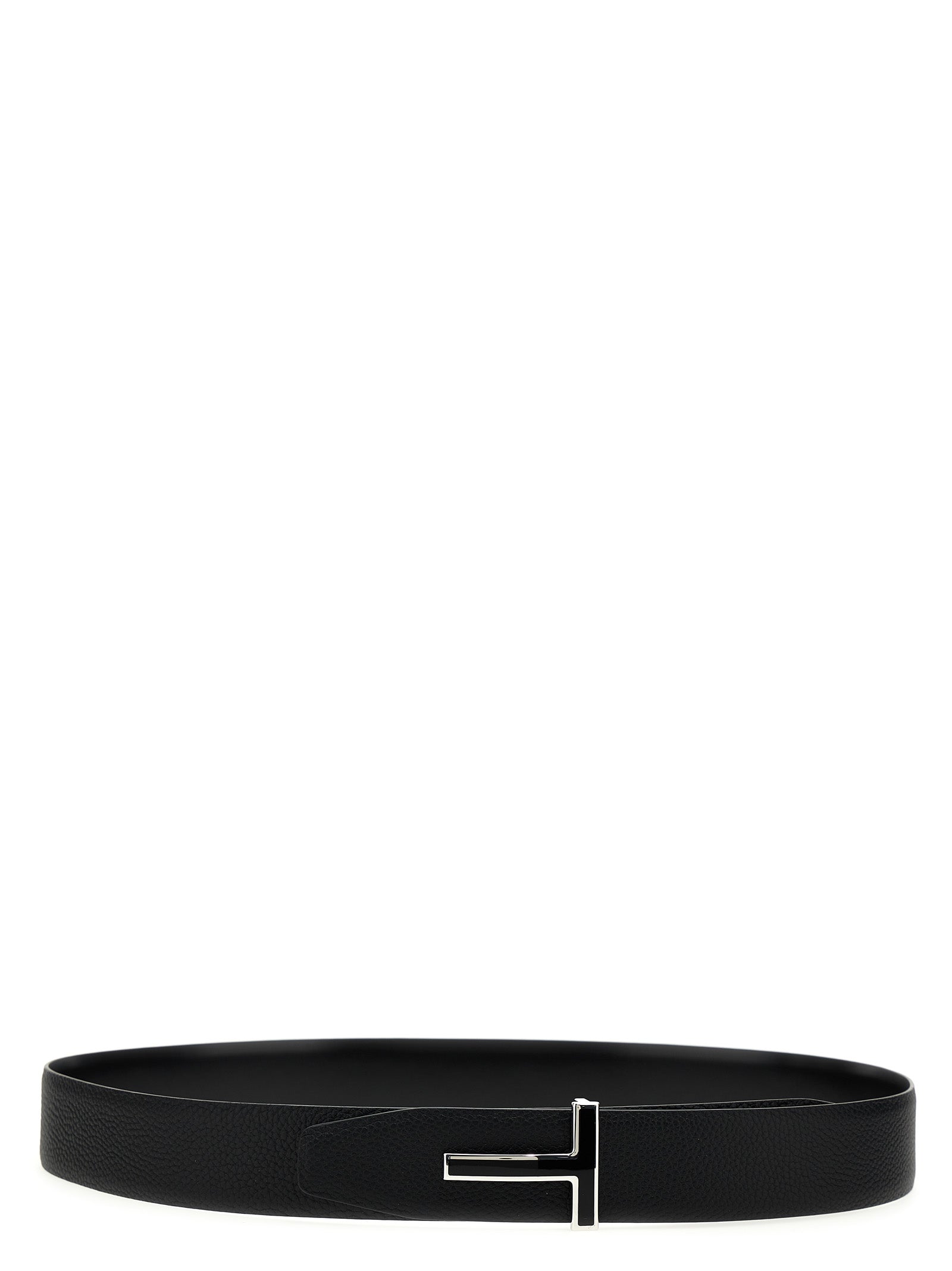 Tom Ford Black Calfskin Regular Belt Curated Luxury Accessories by Orvyn