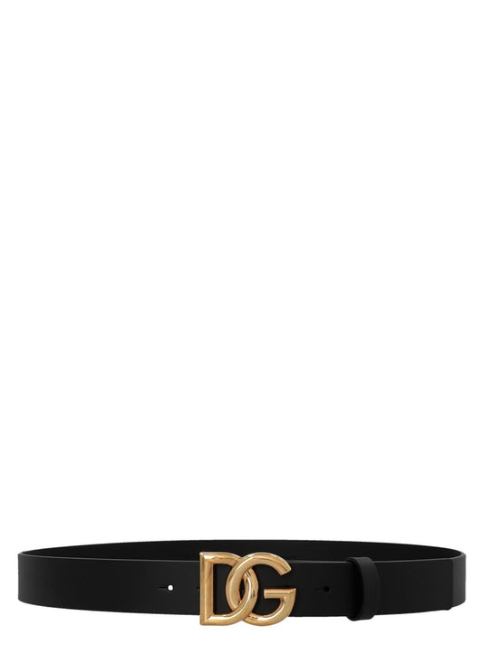 Dolce & Gabbana Black Lamb Leather Regular Belt Curated Luxury Accessories by Orvyn