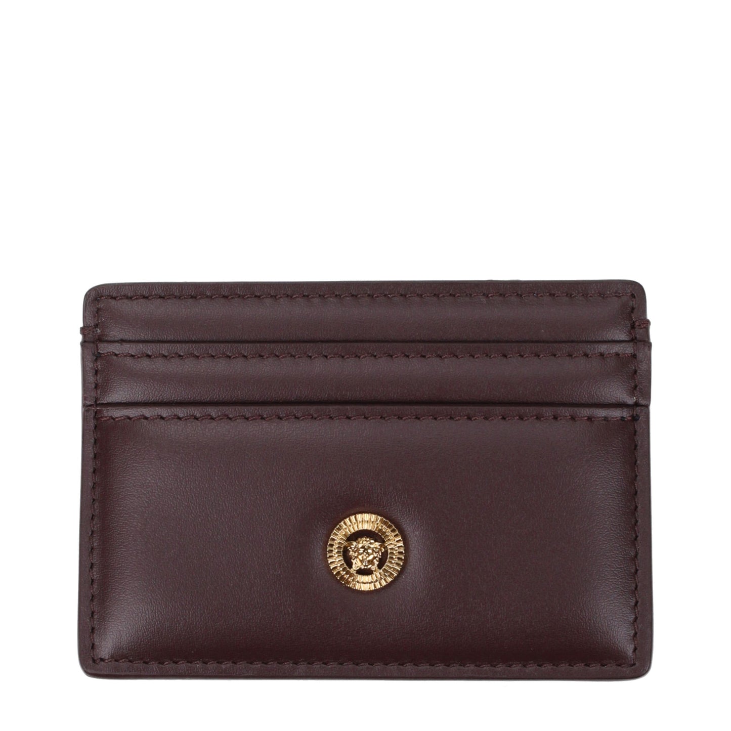 Versace Brown Leather Cardholder Curated Luxury Accessories by Orvyn