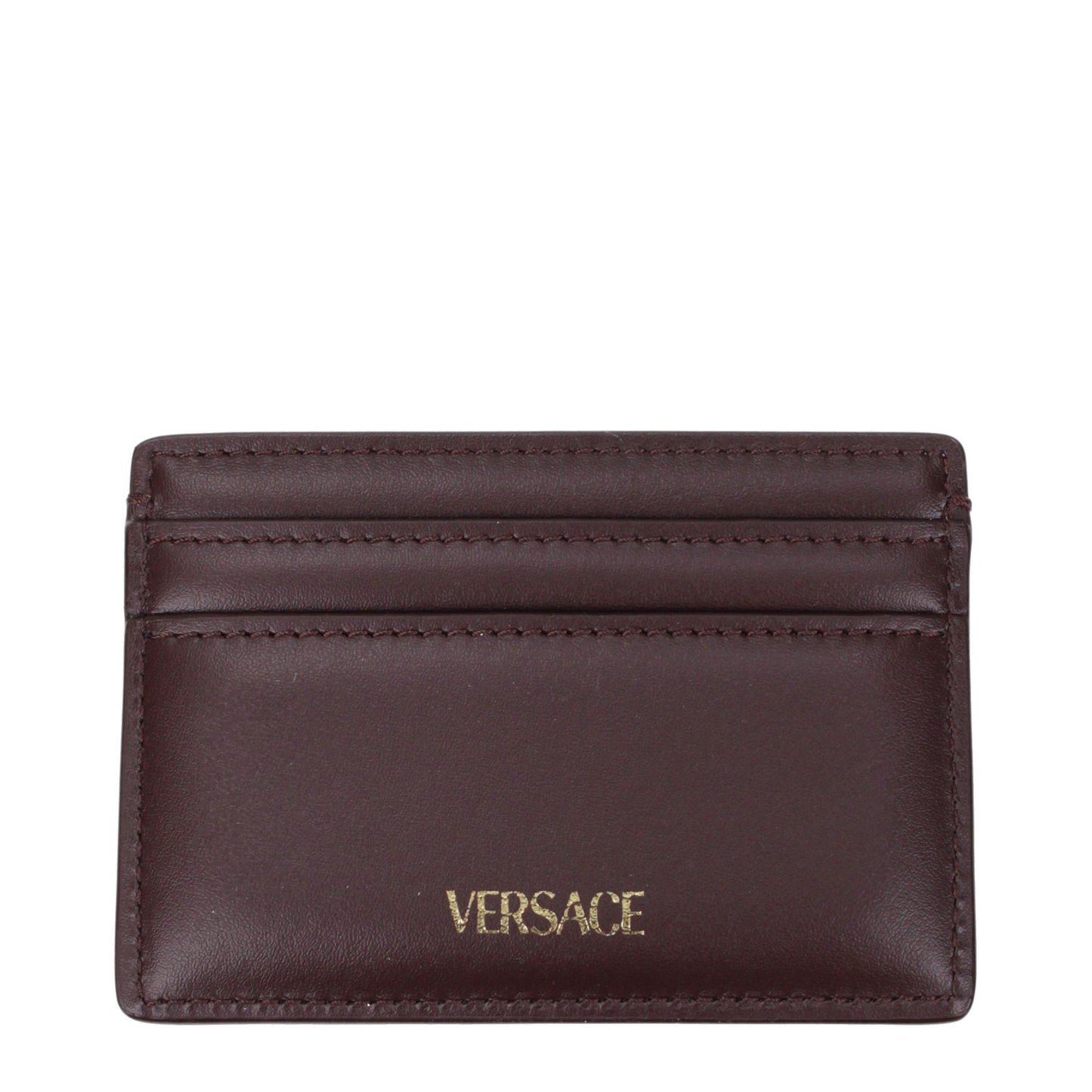 Versace Brown Leather Cardholder Curated Luxury Accessories by Orvyn