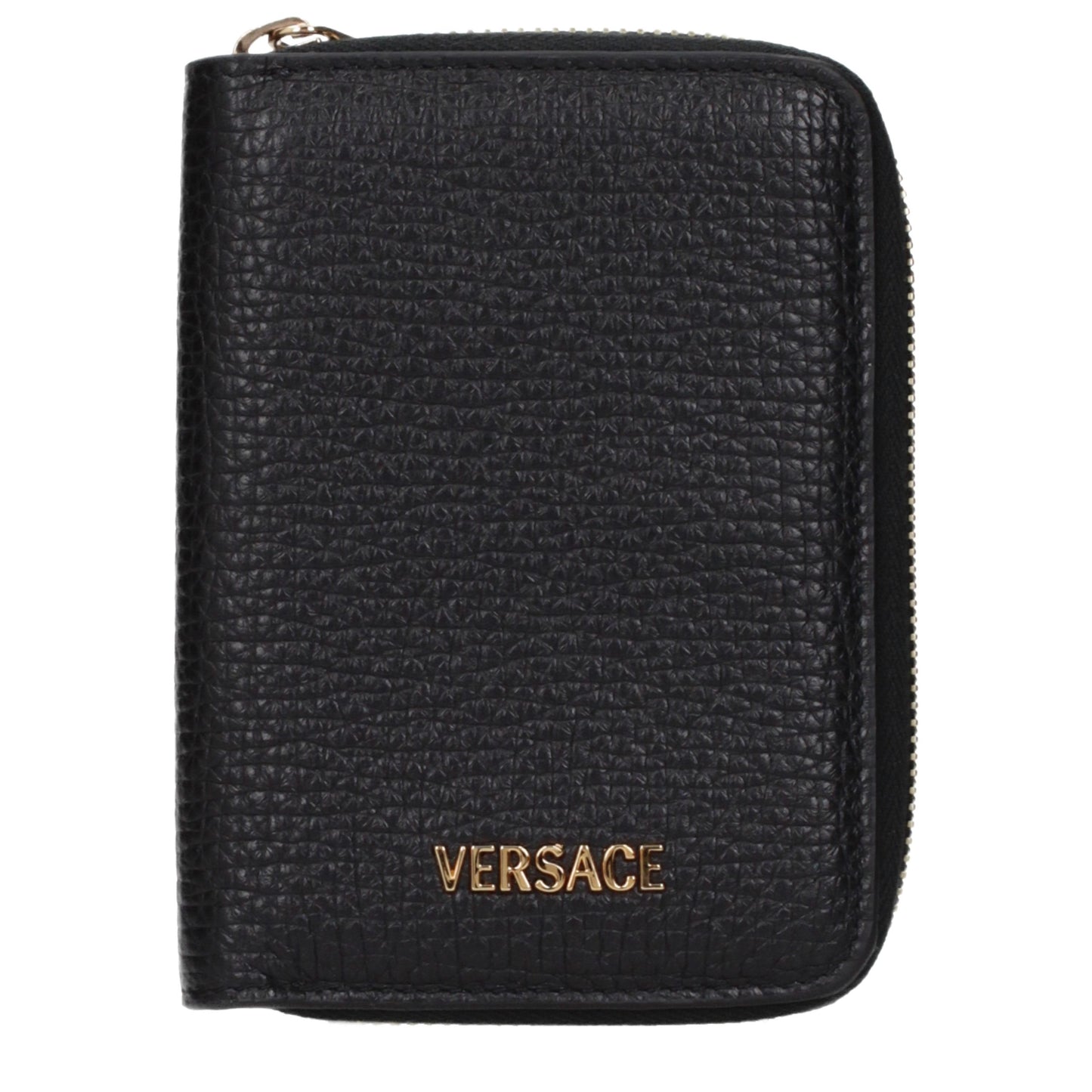 Versace Black Leather Wallet Curated Luxury Accessories by Orvyn